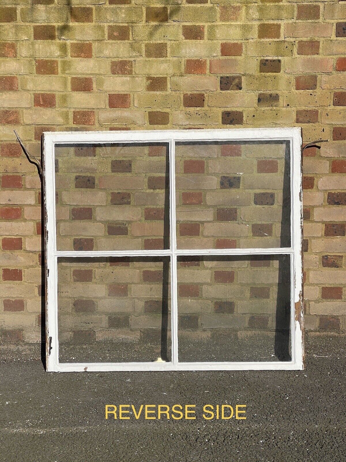 Reclaimed Old Large Georgian 4 Panel Wooden Window 1215 x 1130mm