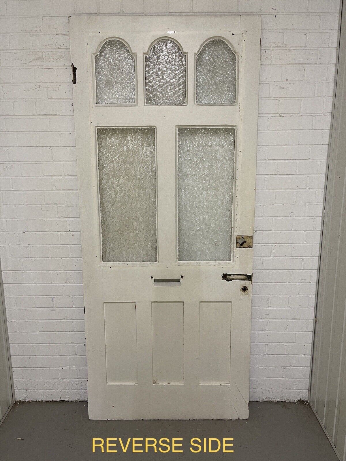 Reclaimed Victorian Edwardian Wooden Panel Front Door 2133 x 915mm