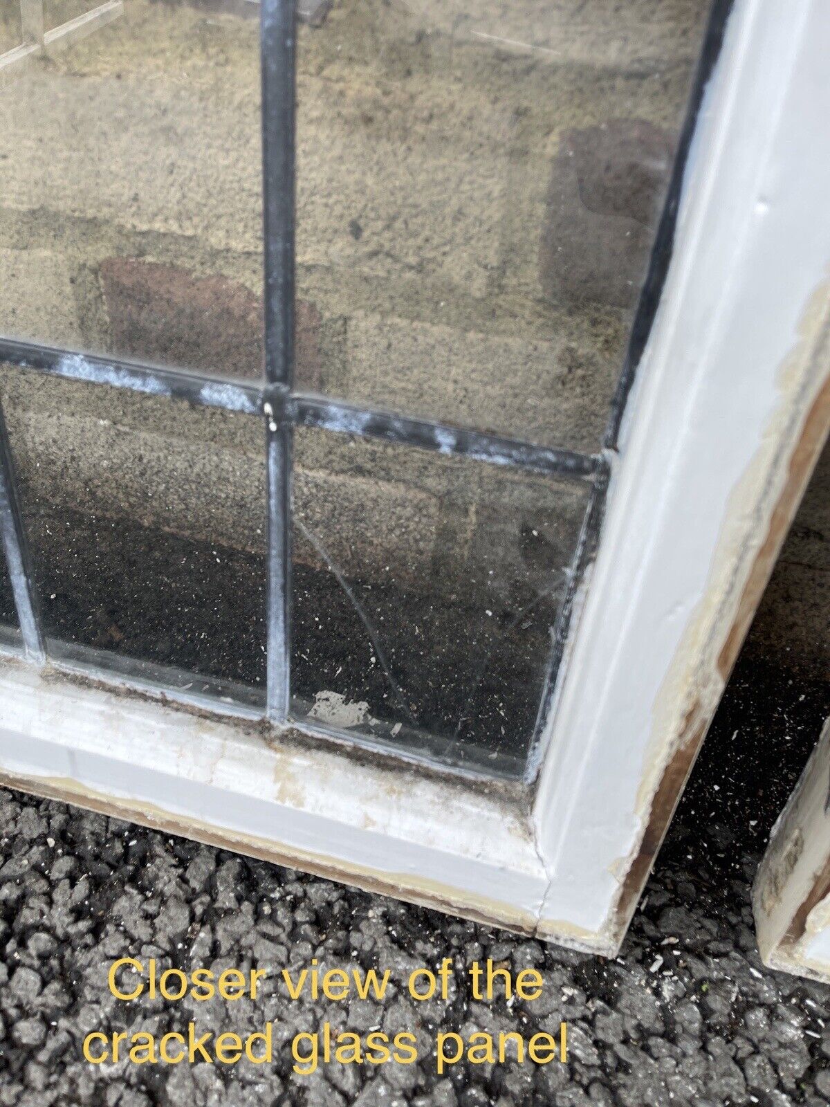 Pair Of Reclaimed Leaded Light Panel Wooden Windows
