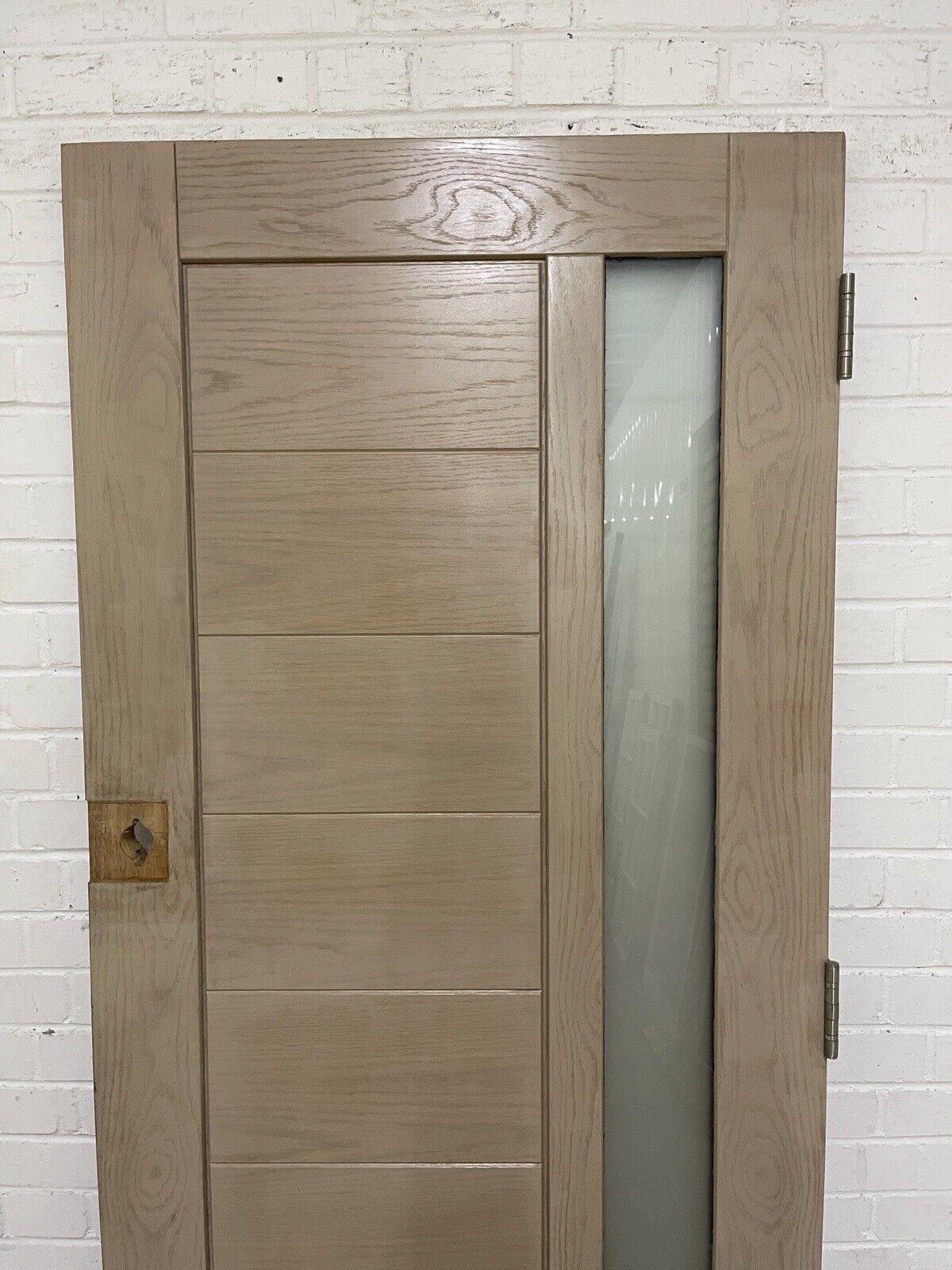 Oak Veneer Bespoke Wooden External Front Door 1965 x 840mm