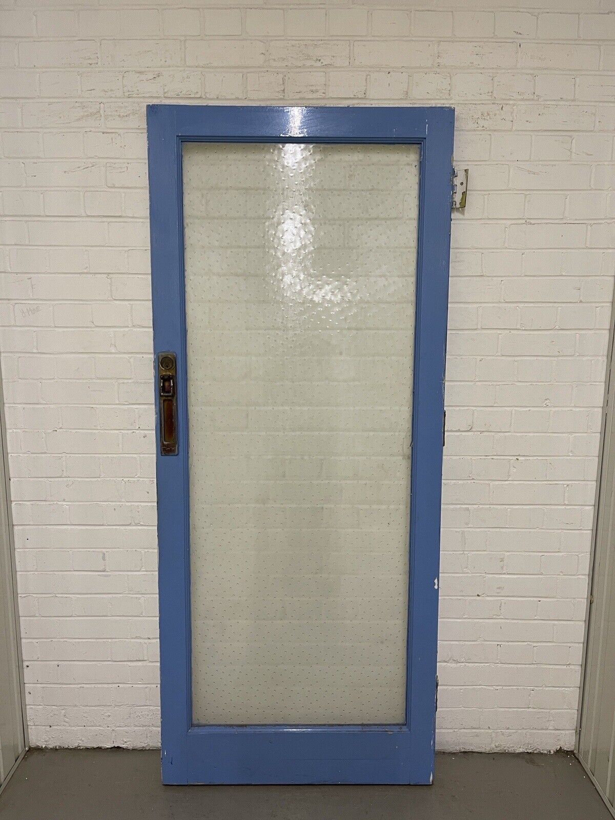 Reclaimed Polka Dot Raised 50s 60s 70s Glass External Door 1963 x 830mm