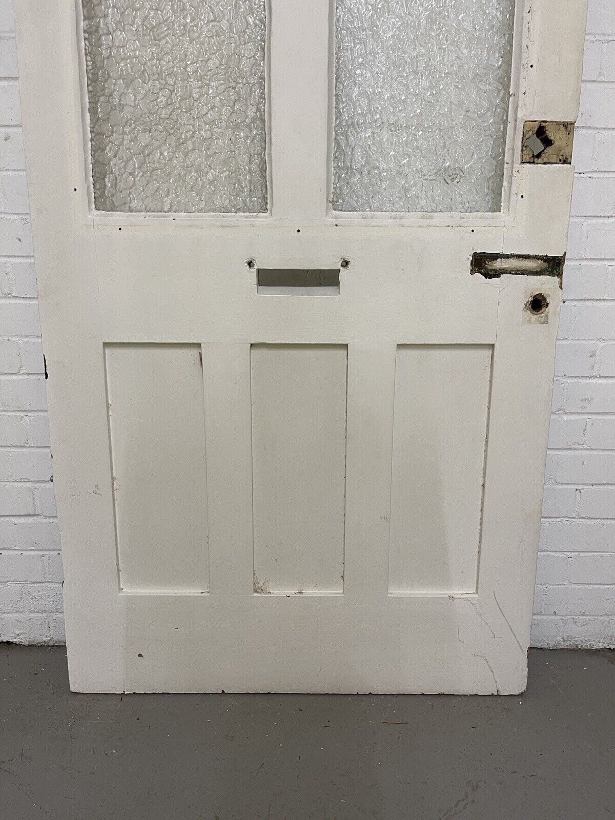 Reclaimed Victorian Edwardian Wooden Panel Front Door 2133 x 915mm