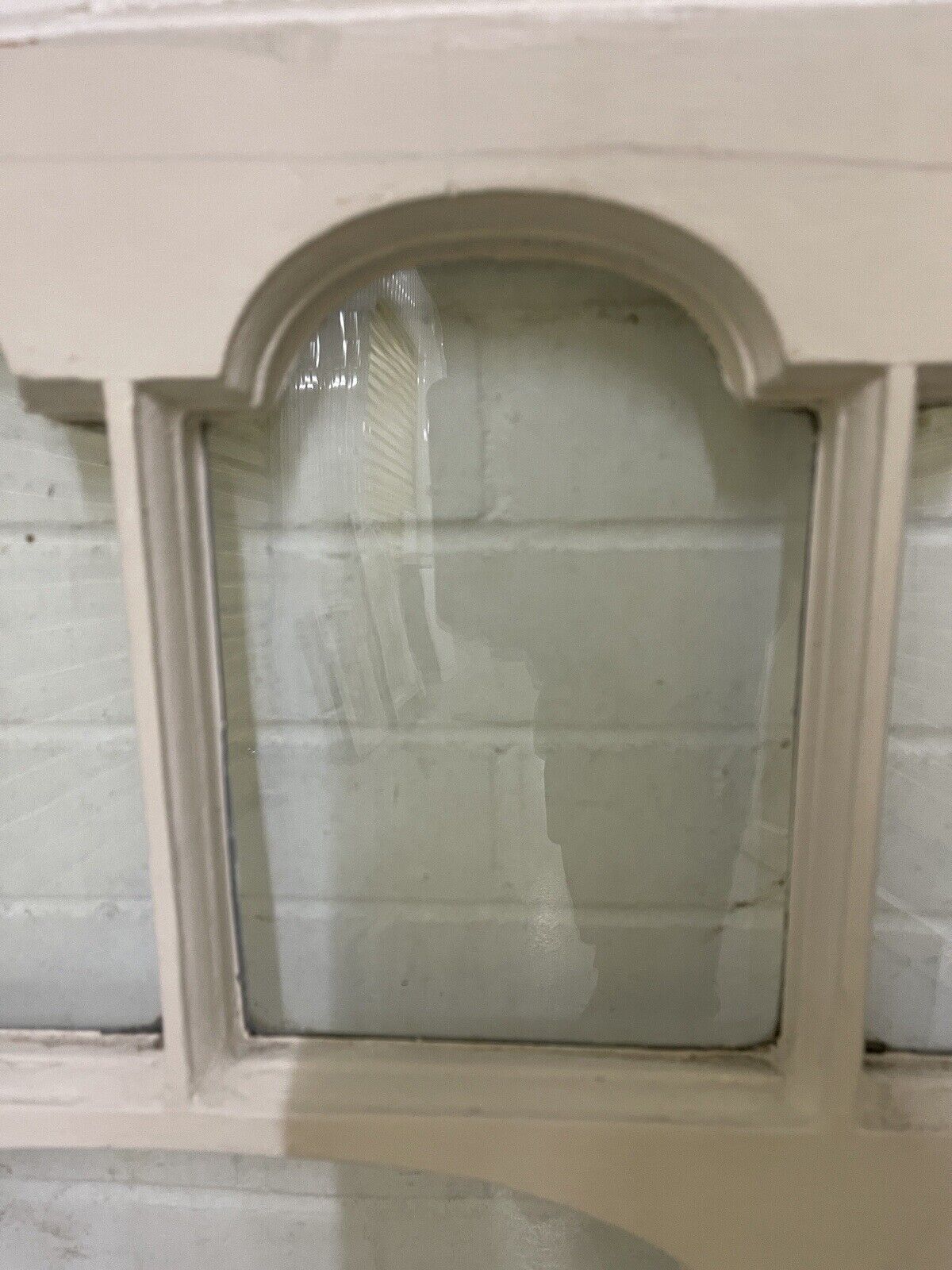 Pair Of Reclaimed Old Edwardian Arch Sash Wooden Windows 910 x 918 915 x 880mm