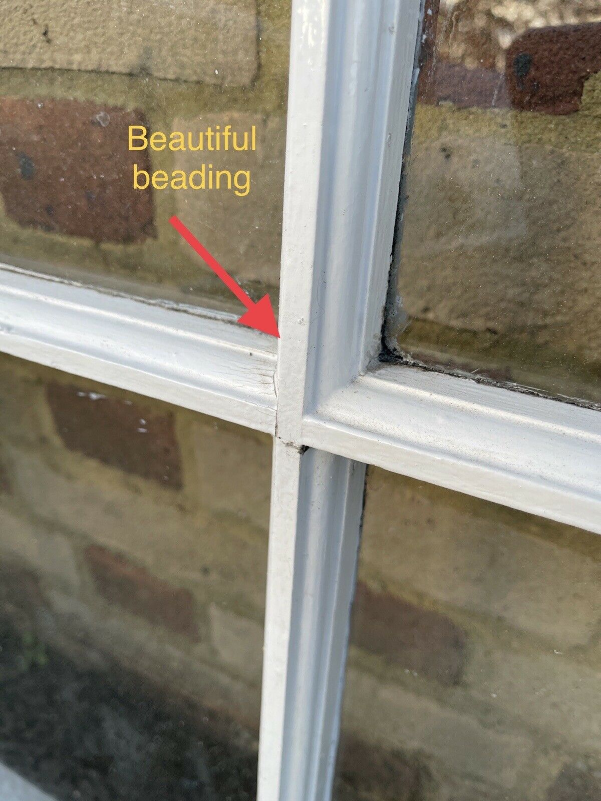 Reclaimed Old Georgian 6 Panel Wooden Window 1065mm x 930mm