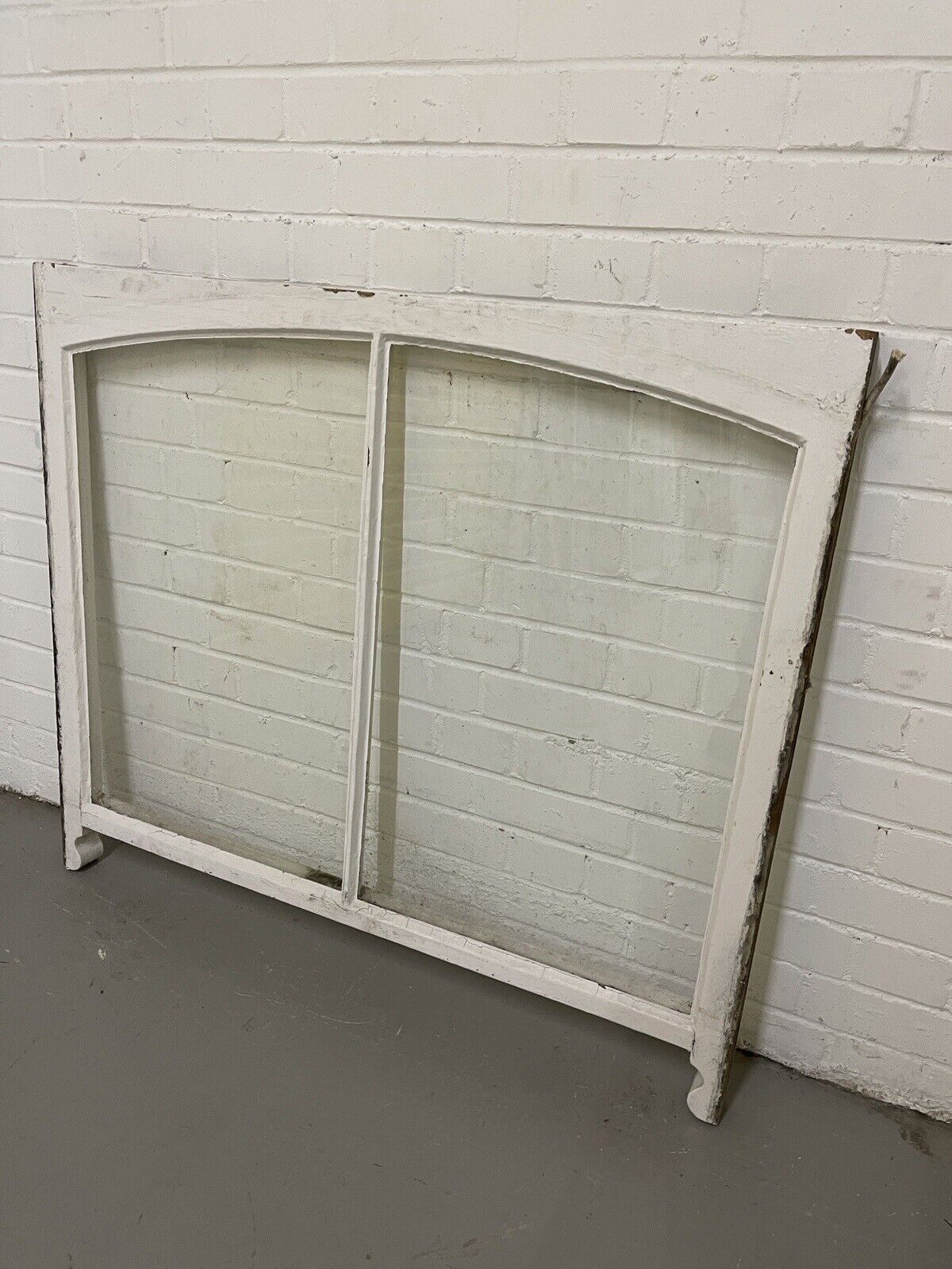Reclaimed Old Edwardian Arch Sash Wooden Window 928 x 1158mm