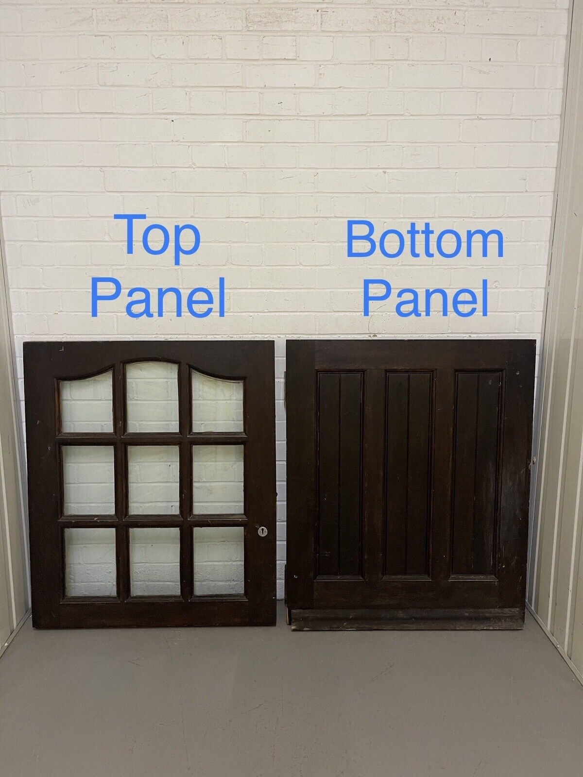 Solid Hardwood External Glass panel Stable Door 1970 X 830mm