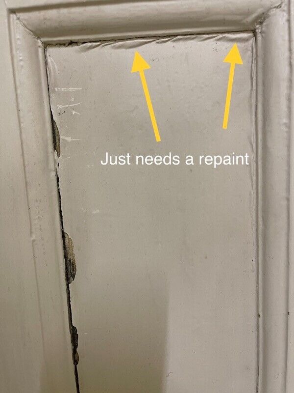 Reclaimed Victorian Wooden Panel External Front Door 2030 x 815mm