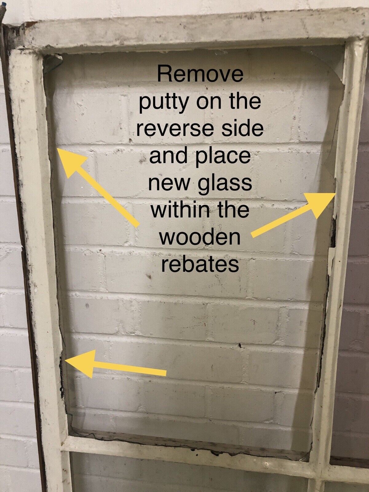 Reclaimed Old Large Georgian 6 Panel Wooden Window 1217 x 1225mm