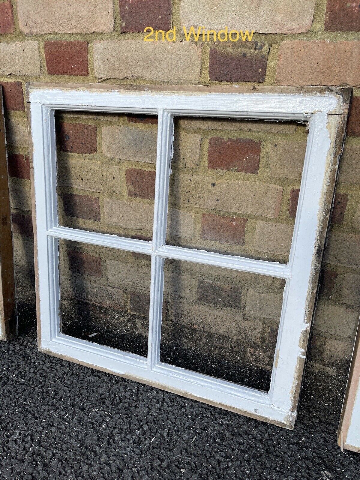 Job Lot Of Reclaimed Georgian 4 Panel Wooden Window NO GLASS Within Panels