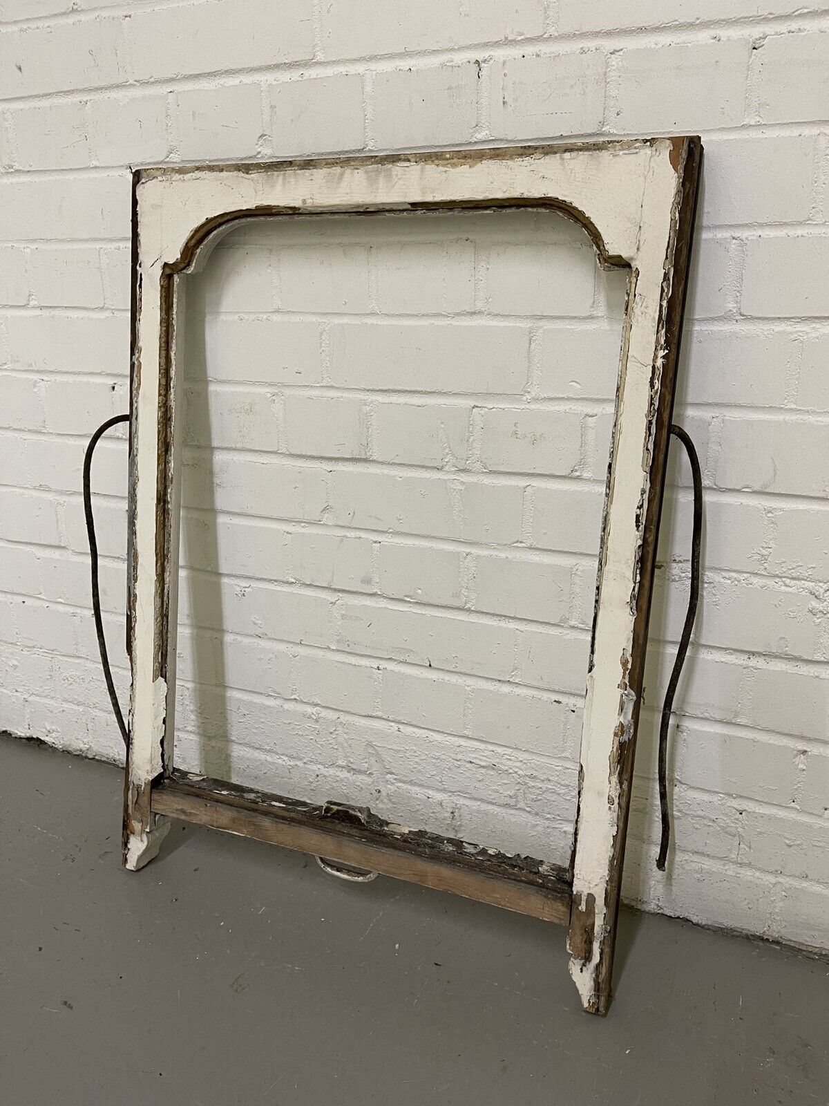 Reclaimed Old Edwardian Arch Sash Wooden Window 770 x 555mm