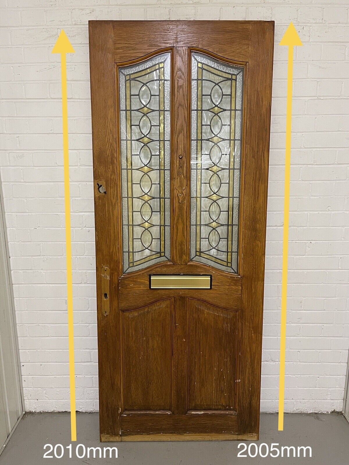 Reclaimed Style Edwardian Modern Stained Glass Front Door 2010 or 2005 x 814mm