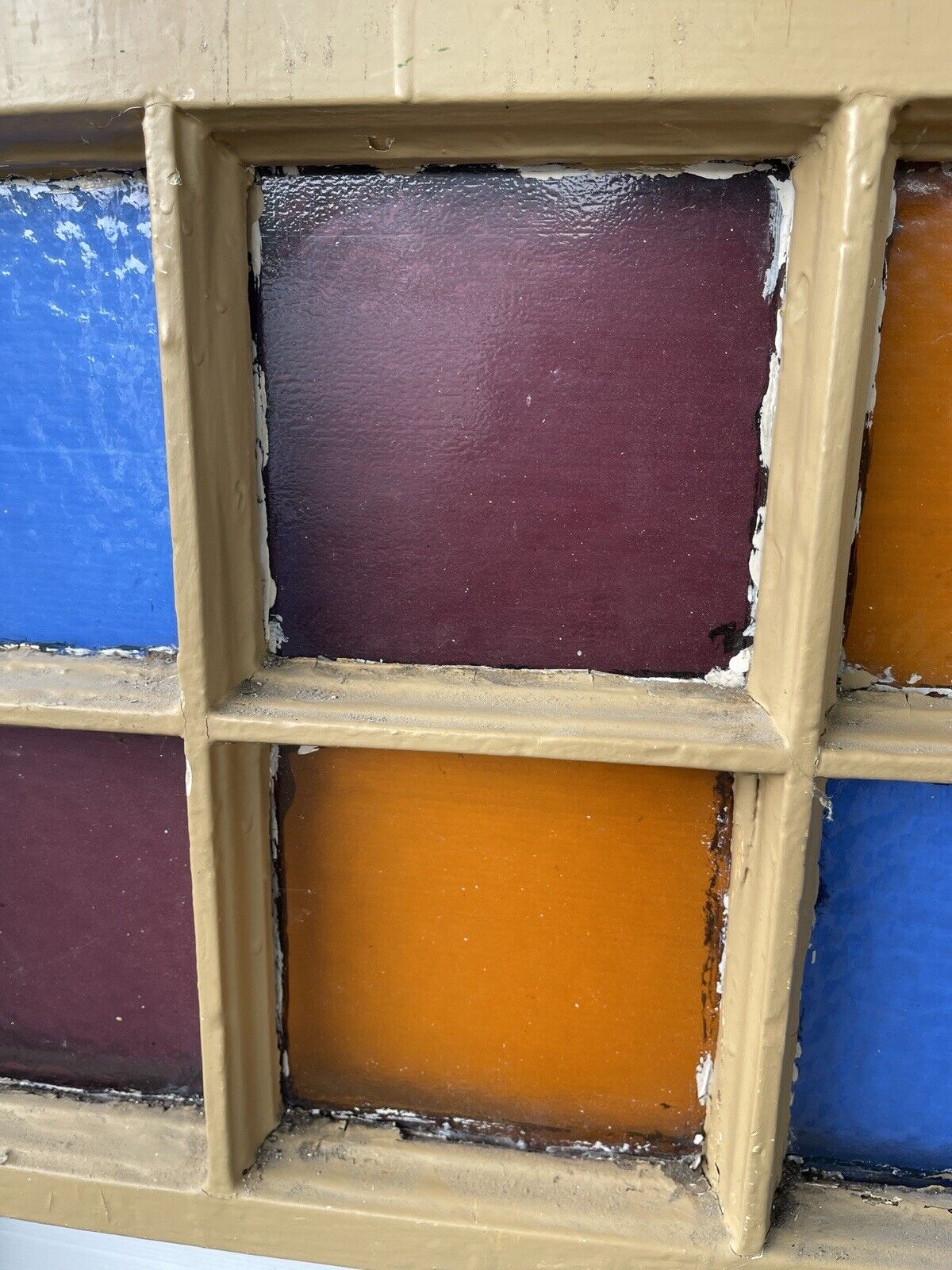 Reclaimed Old Georgian 6 Panel Wooden Window 1180 x 610mm