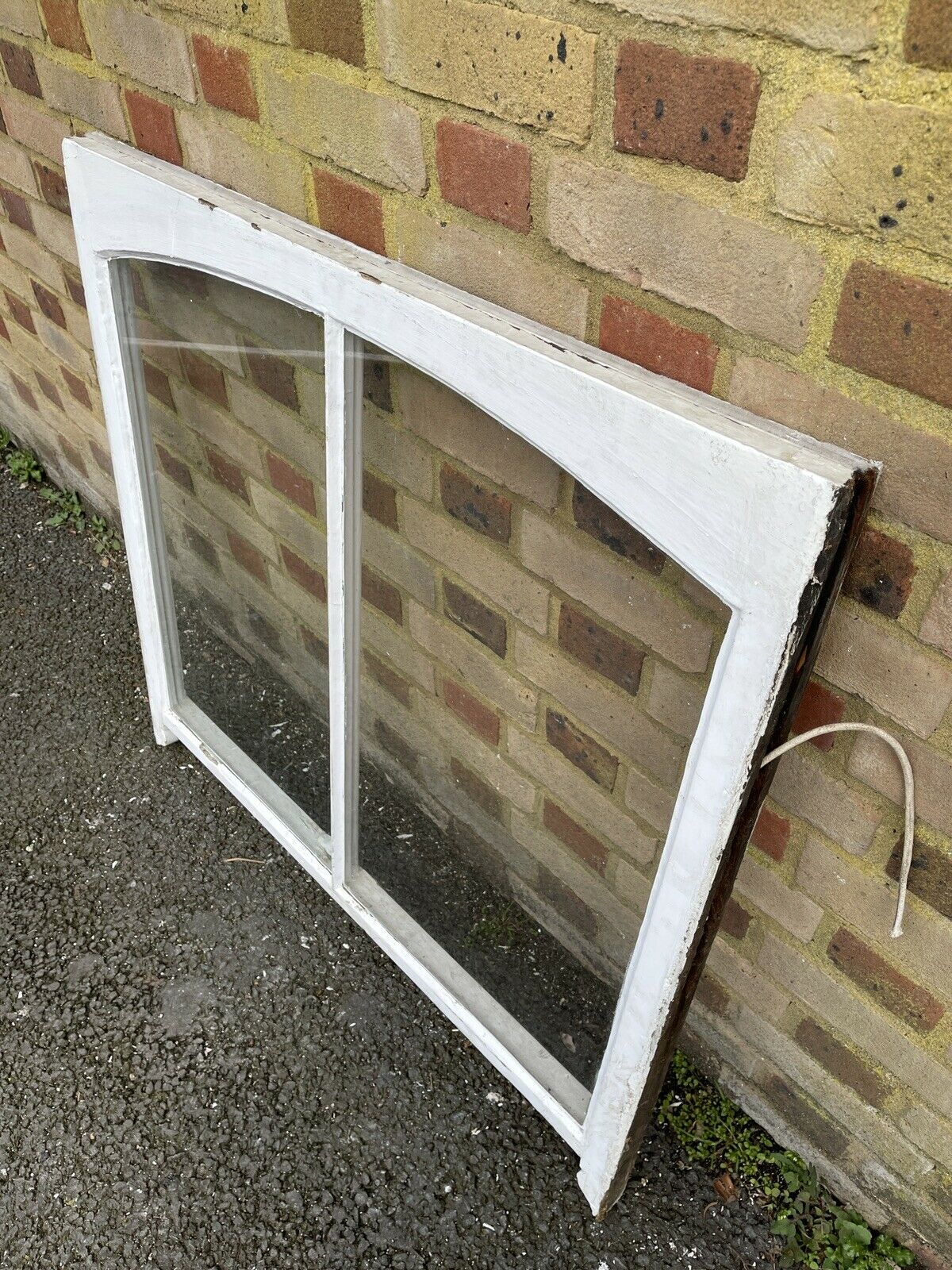 Reclaimed Old Victorian Edwardian Arch Panel Wooden Sash Window