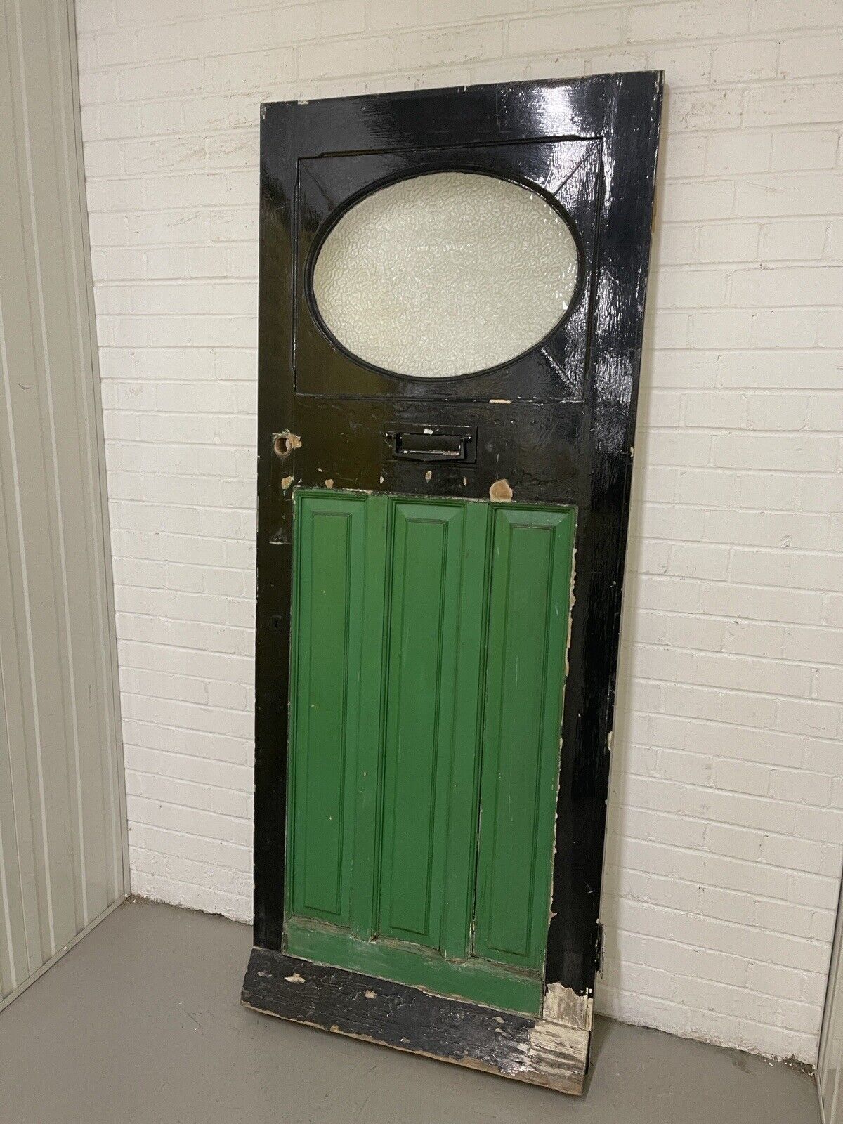 Reclaimed Old 1930s Art Deco Edwardian Timber Wooden Front Door 2025 x 810mm
