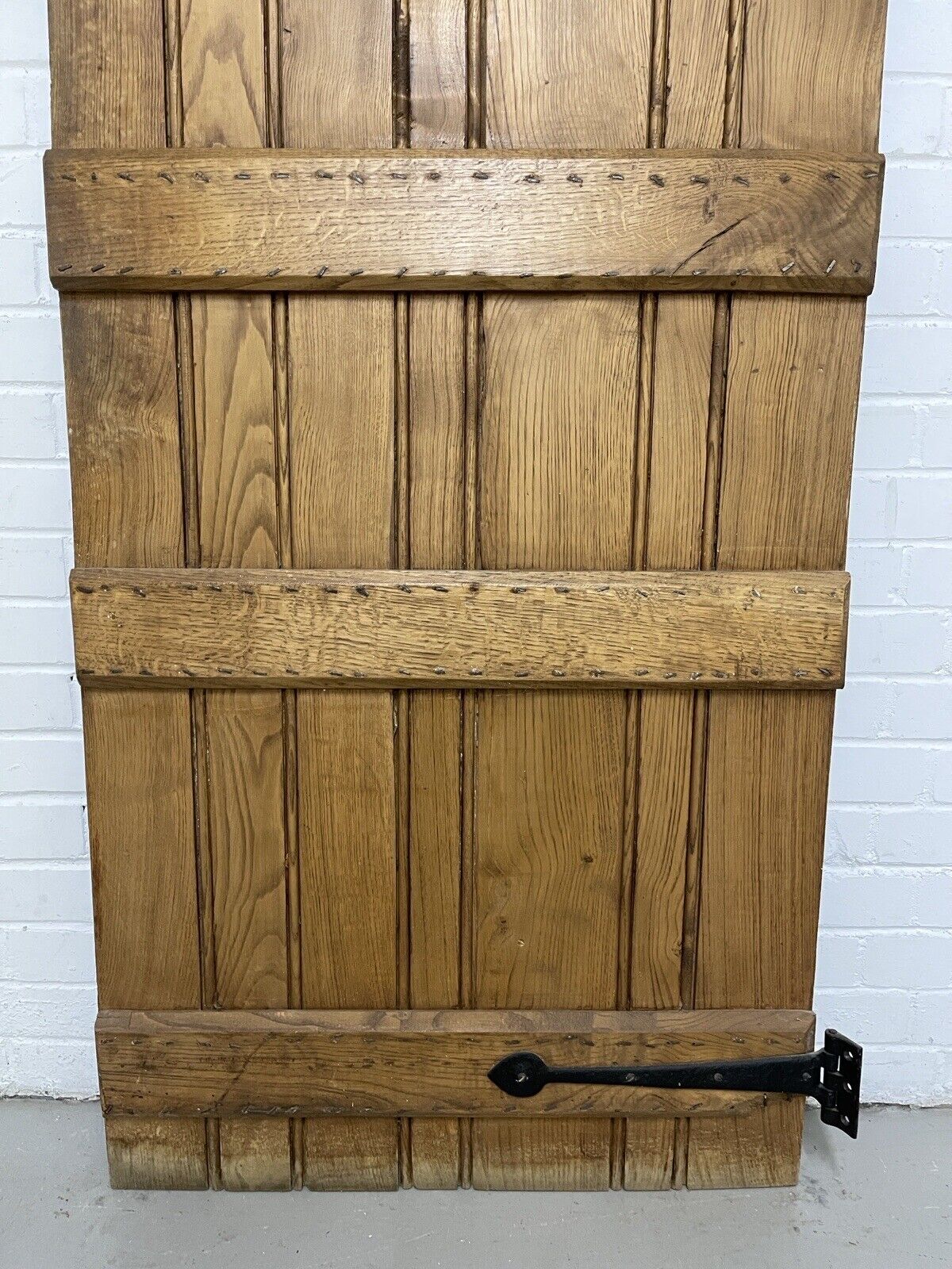 Reclaimed Oak Old Handmade Studded Ledge and Brace door 1830 x 752mm