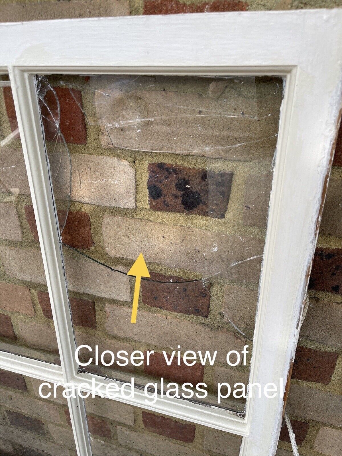 Reclaimed Old Georgian 6 Panel Wooden Window 900 x 1040mm