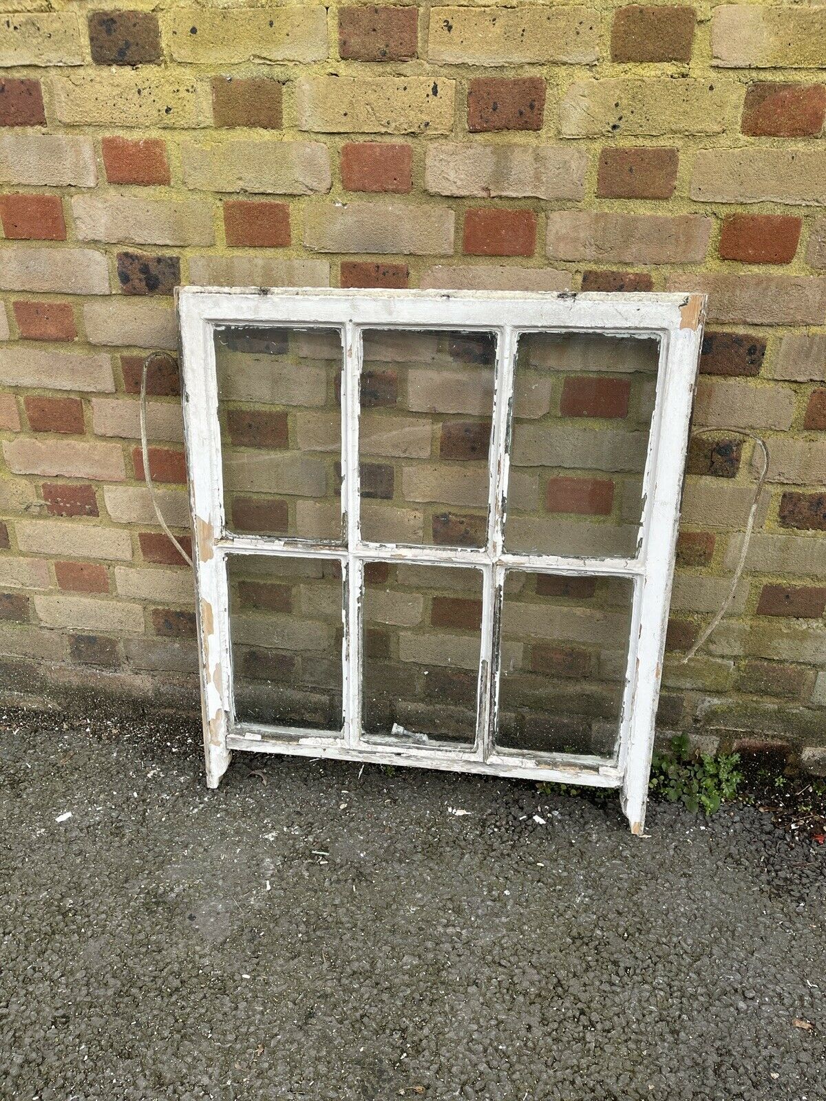 Reclaimed Old Georgian 6 Panel Wooden Window