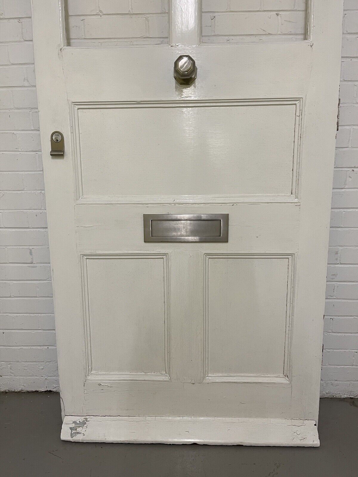 Reclaimed Victorian Edwardian Wooden Panel External Front Door 2050 x 1112mm