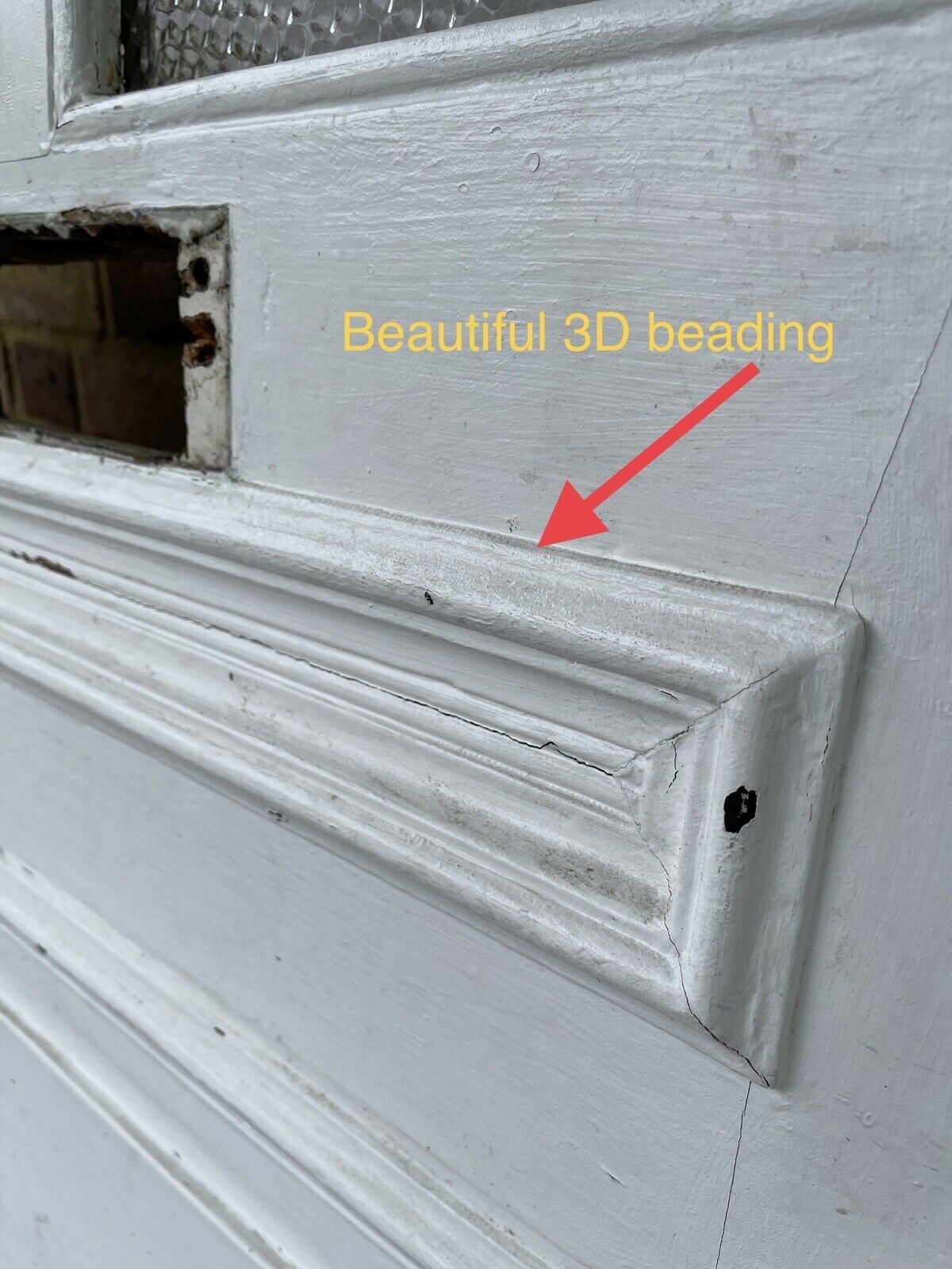 Reclaimed Victorian Edwardian Wooden Panel External Front Door 2075mm x 855mm