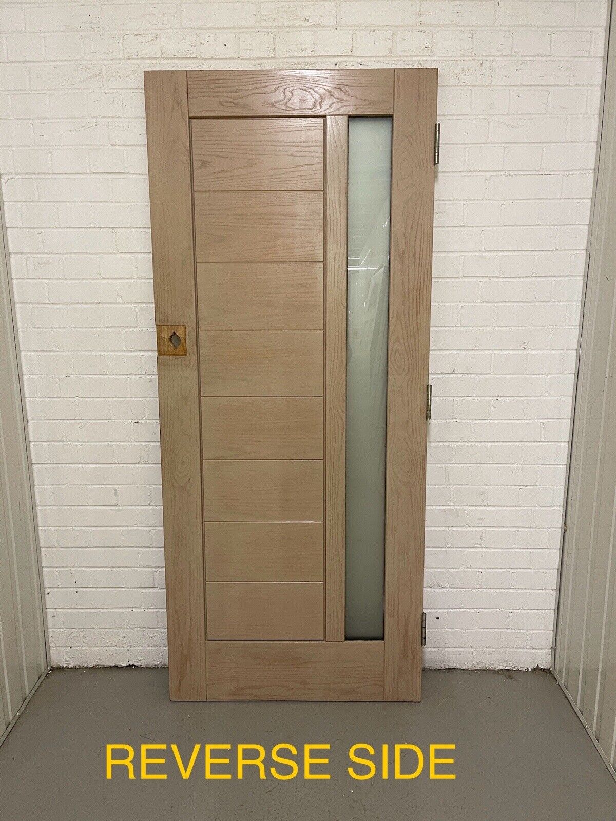 Oak Veneer Bespoke Wooden External Front Door 1965 x 840mm