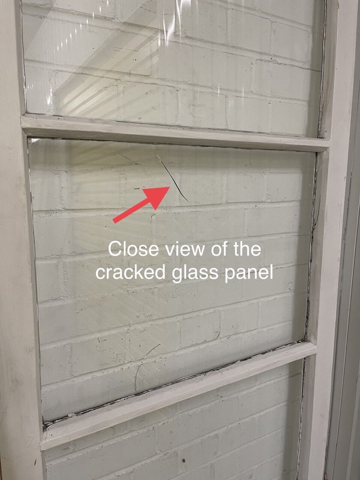 Reclaimed Georgian French Single Panel Glass Wooden Double Doors 2040 x 1490mm