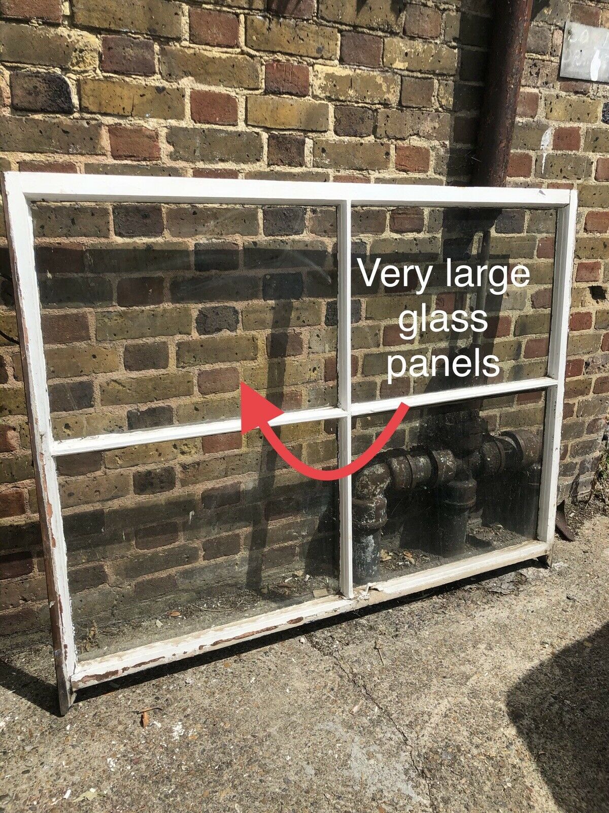 Large Reclaimed Old Georgian 4 Panel Wooden Sash Window