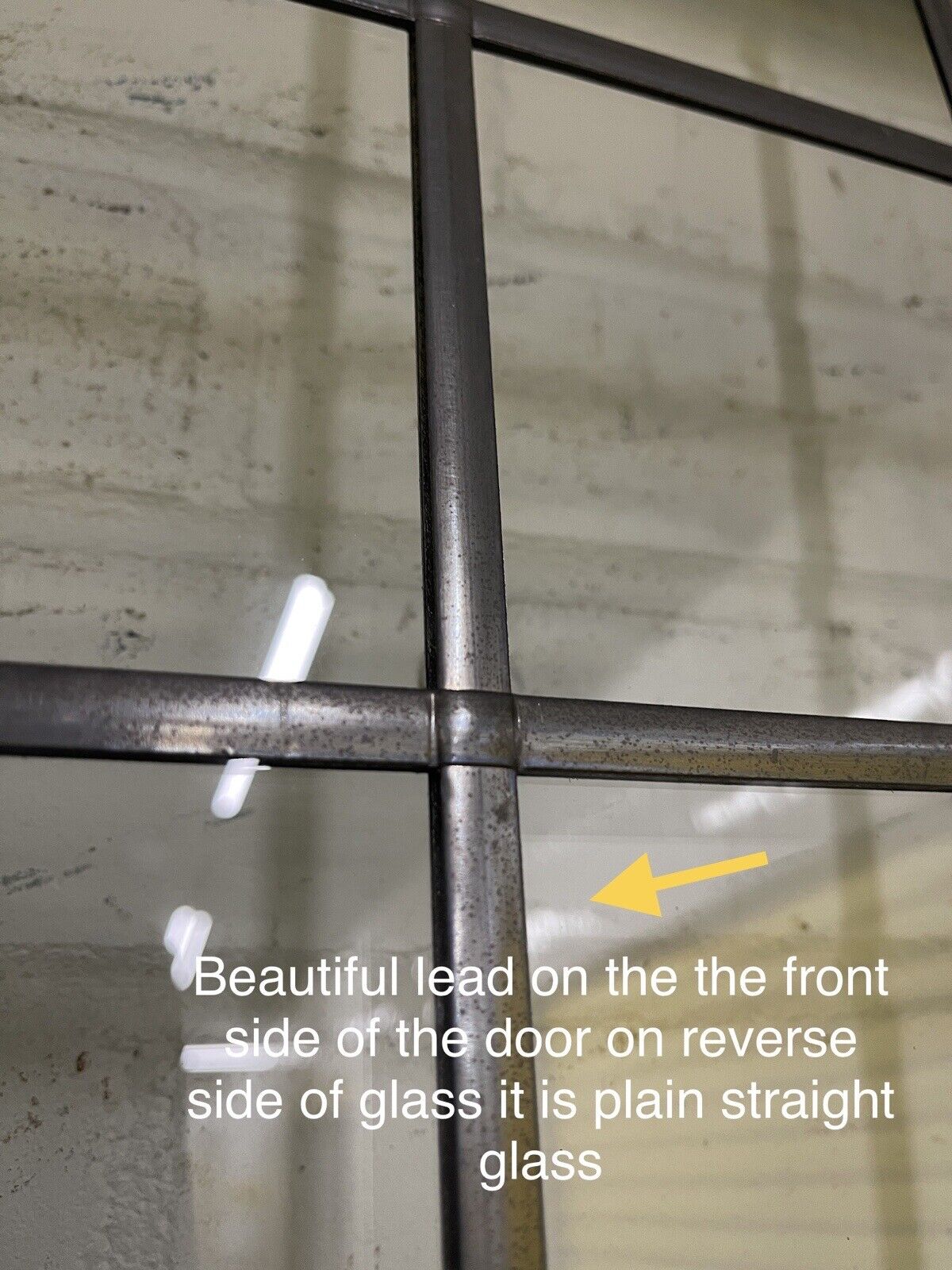 Reclaimed Style Wooden Bespoke Hardwood Leaded Light Front Door 2210 x 980mm