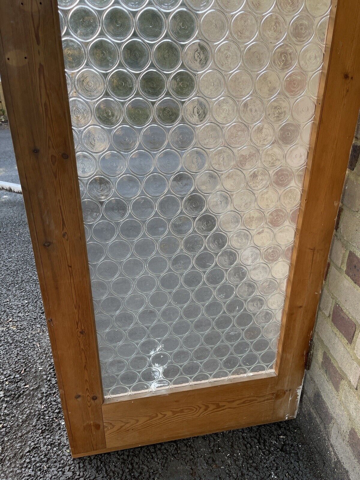Reclaimed Art Deco Retro Round Glass Internal Door 1913mm 1920mm x 705mm 710mm