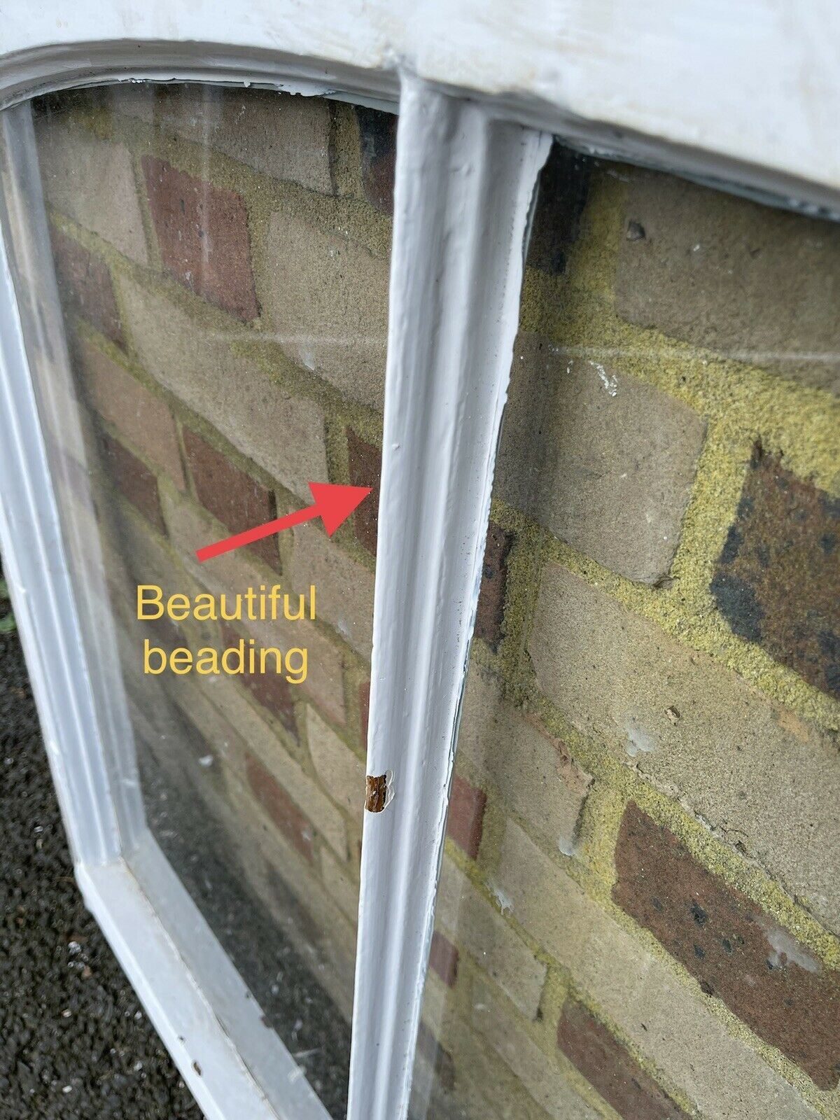 Reclaimed Old Victorian Edwardian Arch Panel Wooden Sash Window