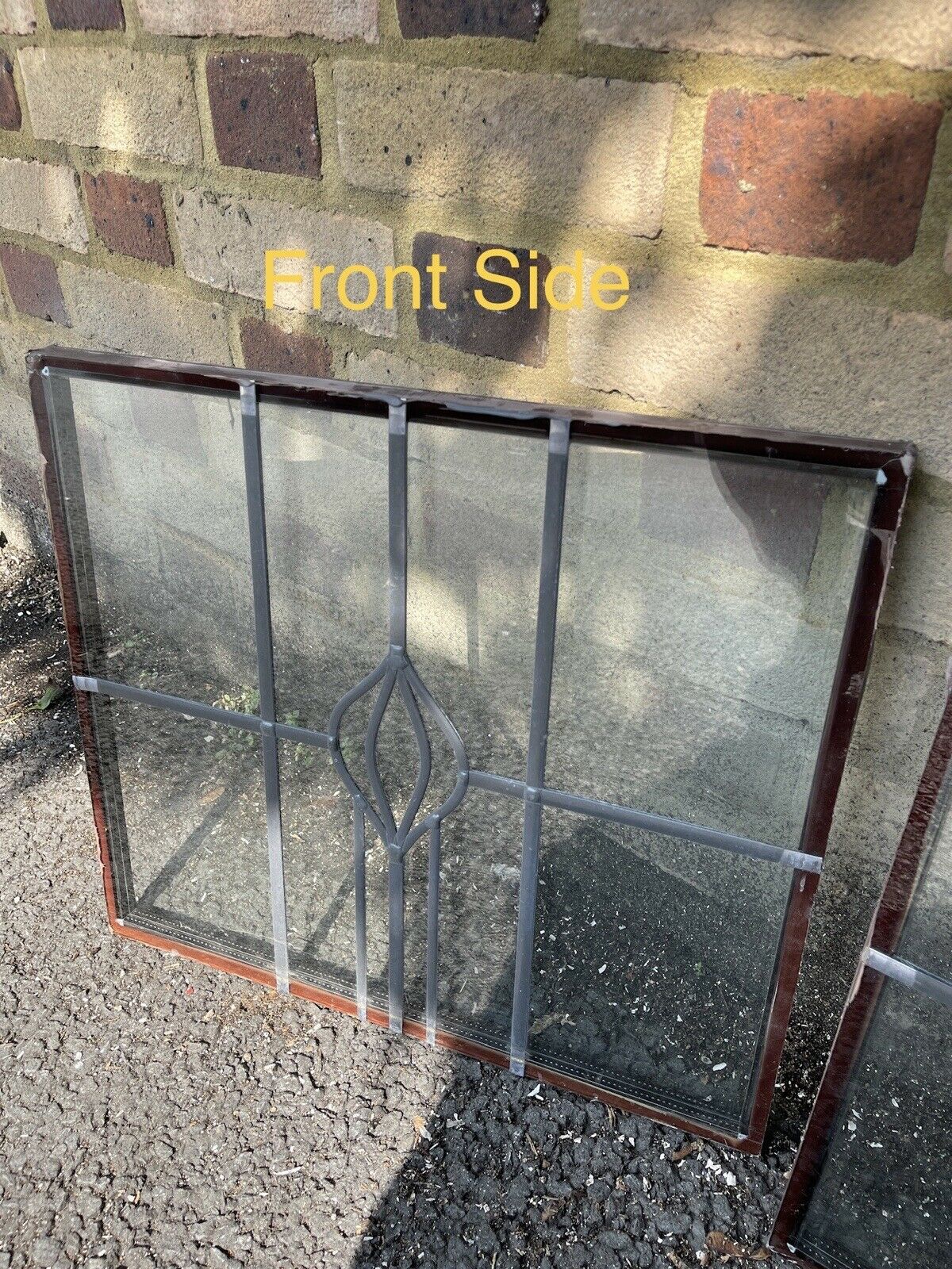 Job Lot Of Five Leaded Light Double Glazed Stained Glass Panes Panels