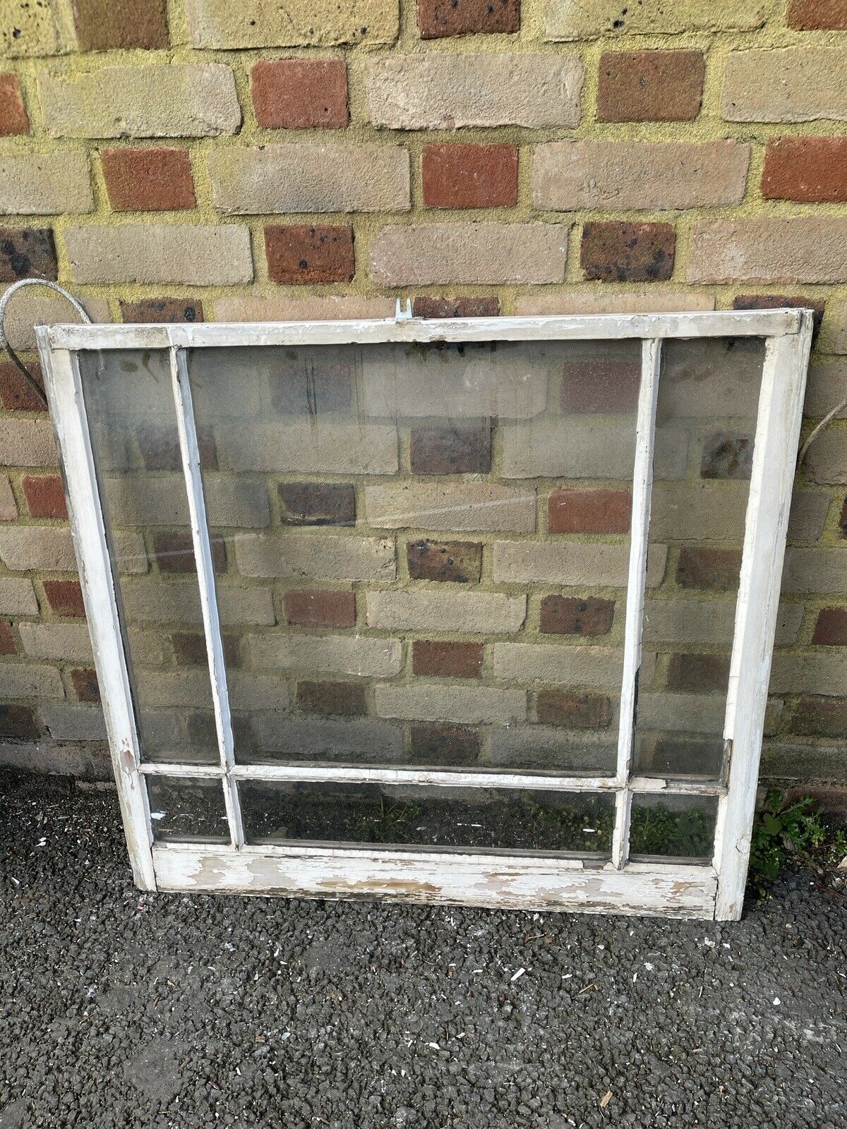 Reclaimed Old Edwardian 6 Panel Wooden Panel Sash Window