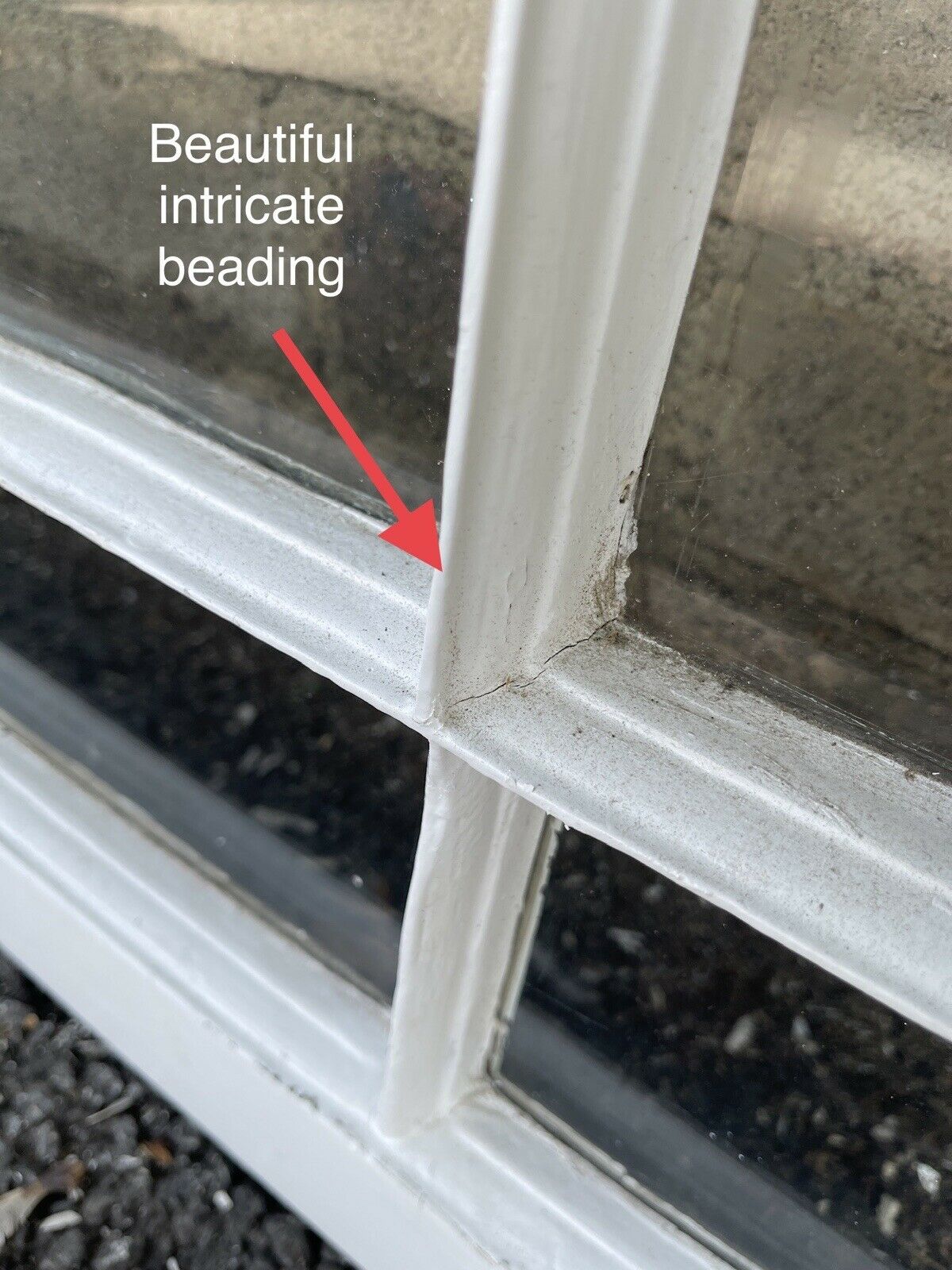 Reclaimed Old Victorian Edwardian Wooden Panel Top and Bottom Sash Window