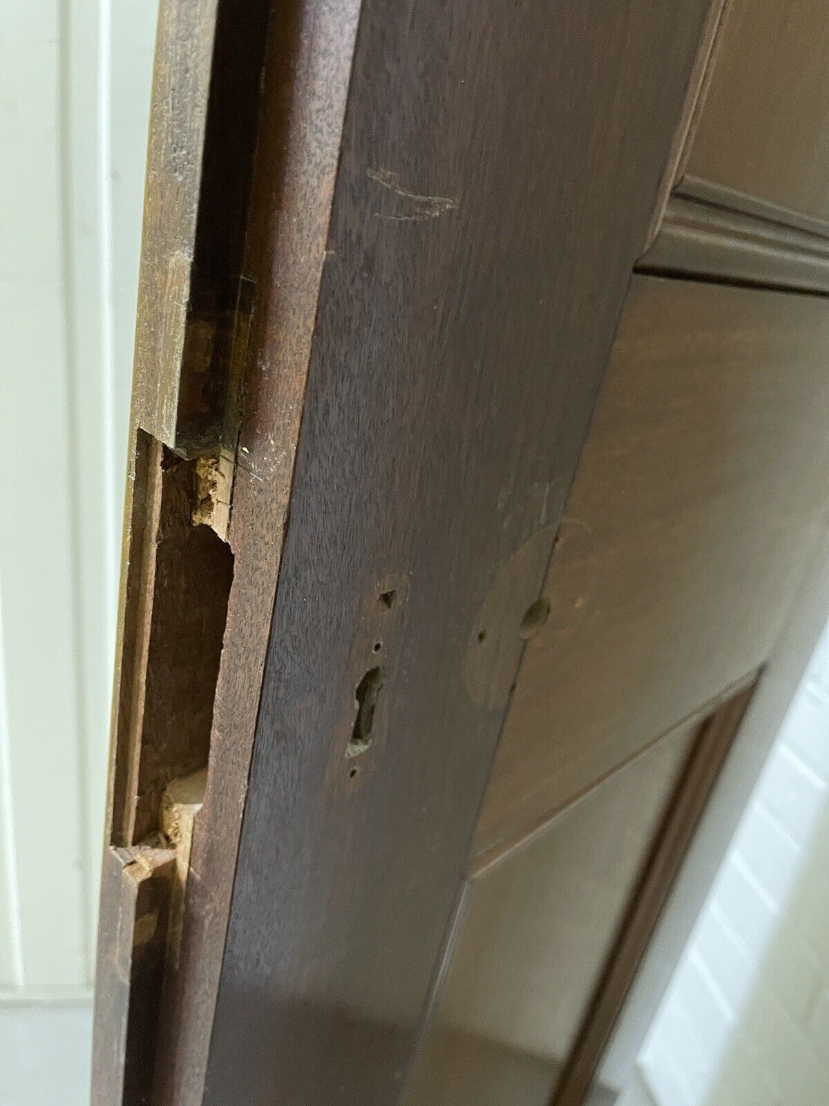 Reclaimed Large French Mahogany Wooden Double Doors Provenance Knightsbridge