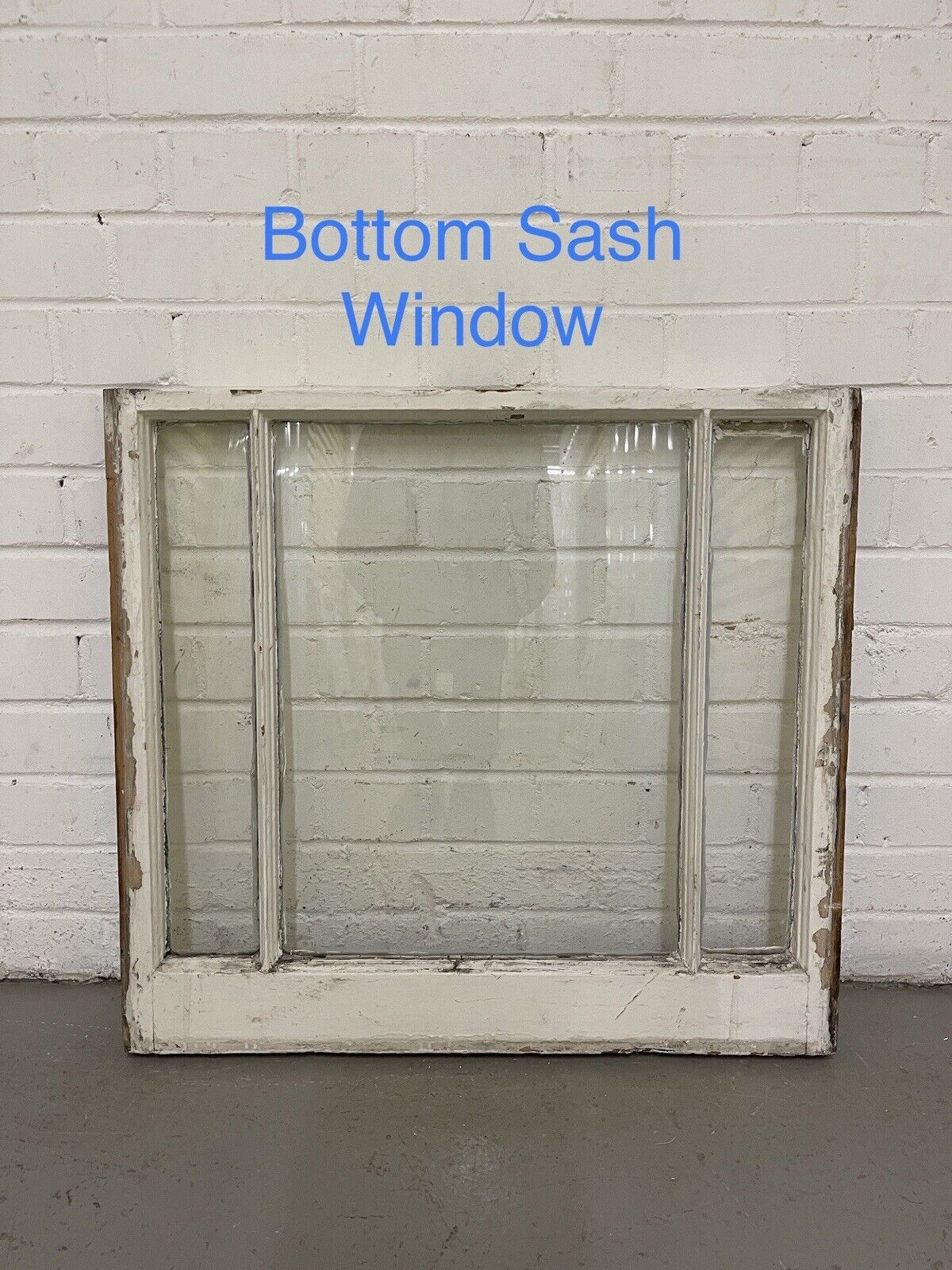 Pair Of Reclaimed Old Edwardian Sash Panel Wooden Window 678 x 580 680 x 624mm