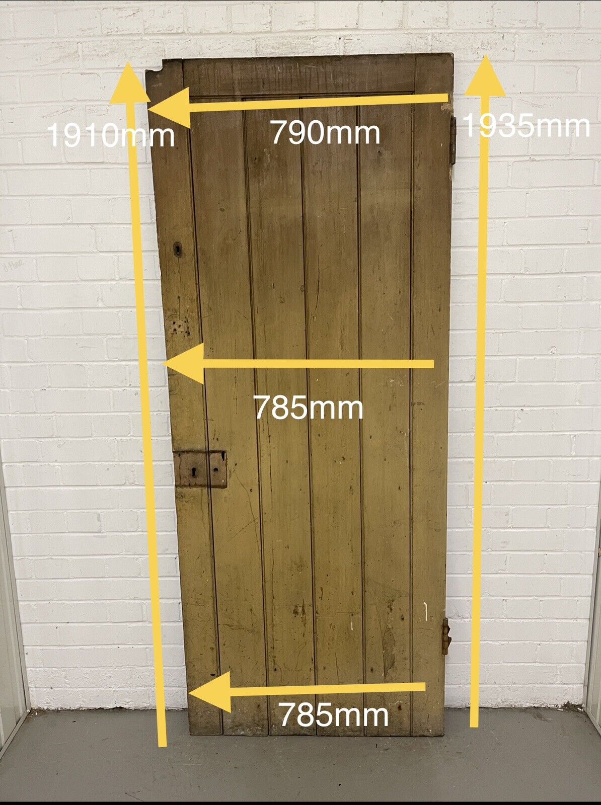 Reclaimed Victorian Edwardian Internal Door or Barn door 1910 x 785mm