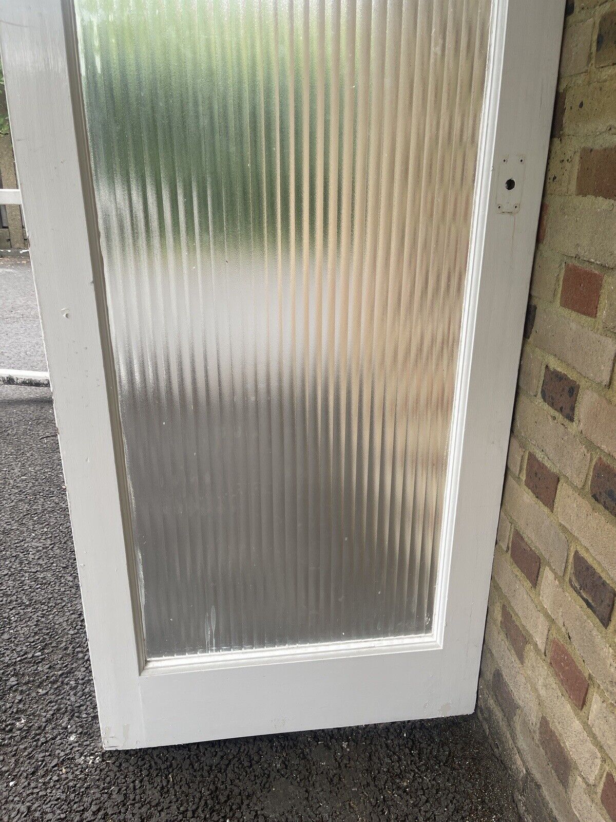 Reclaimed Reeded Glass Internal Or External Door 1954 x 760mm