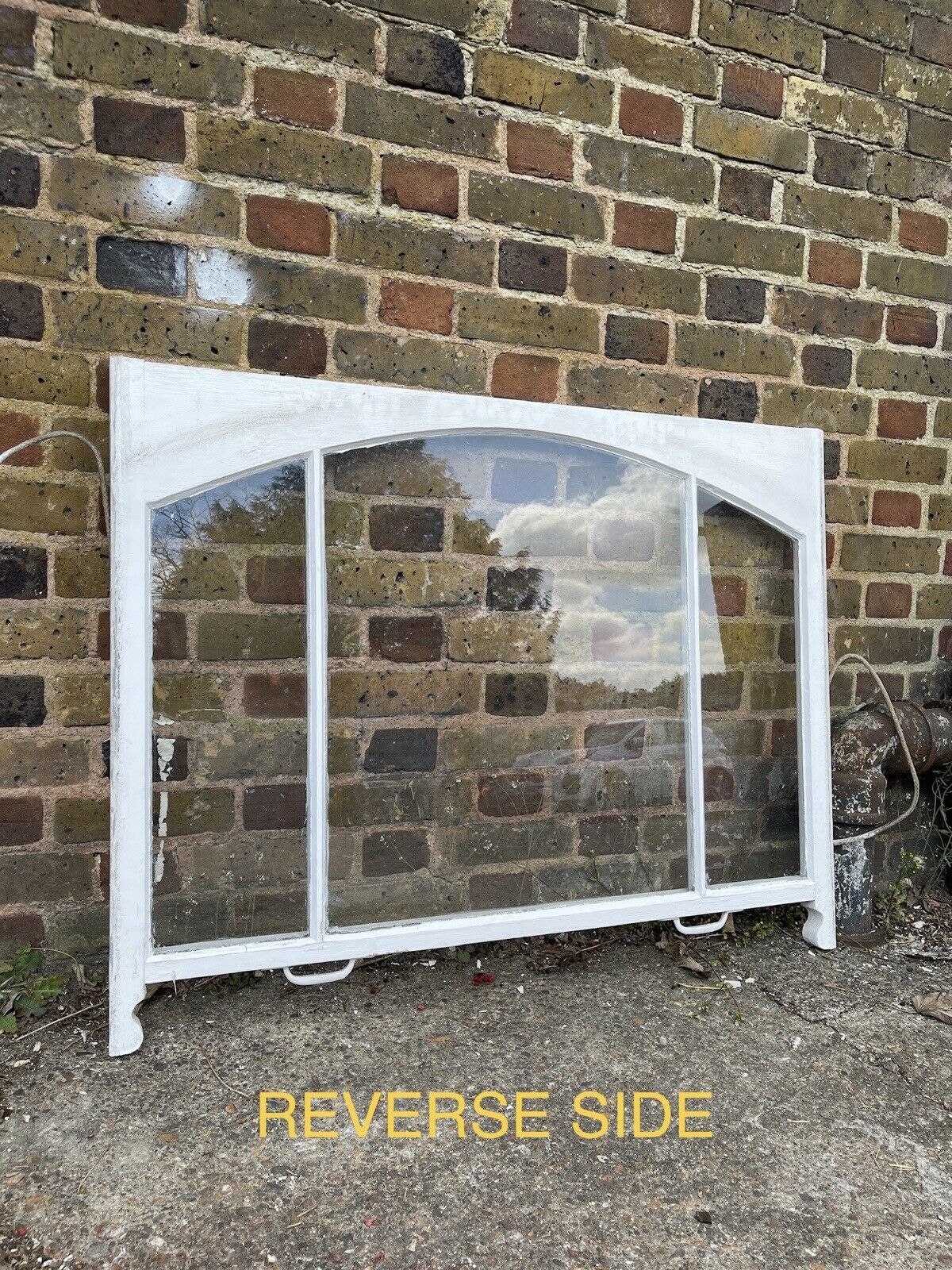 Reclaimed Old Victorian Edwardian Arch Panel Wooden Sash Window