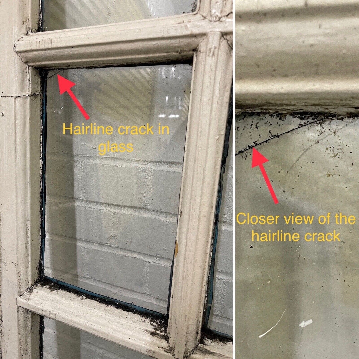 Job Lot Of 4 Reclaimed Old Georgian Panel Wooden Sash Windows