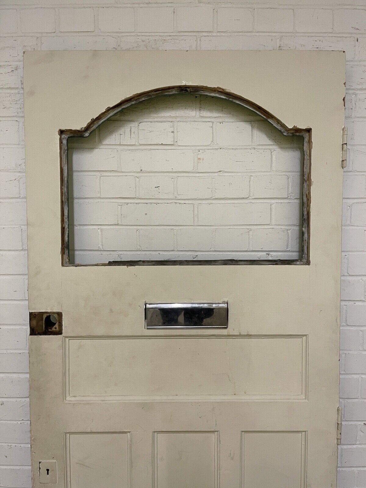 Reclaimed Victorian Edwardian Wooden Panel Front Door 2075 x 855mm
