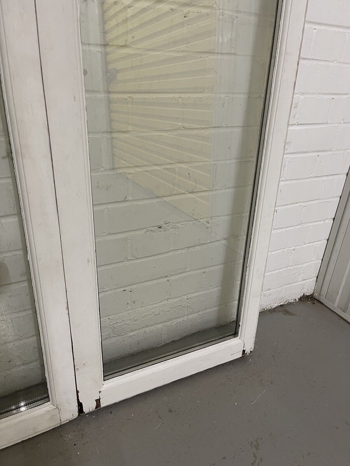 Reclaimed Old French Double Glazed Glass Wooden Double Doors 1719 x 985mm