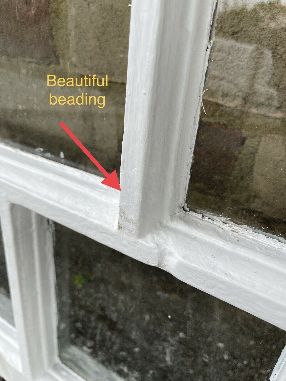 Reclaimed Old Georgian 5 Panel Wooden Sash Window 700 x 690mm