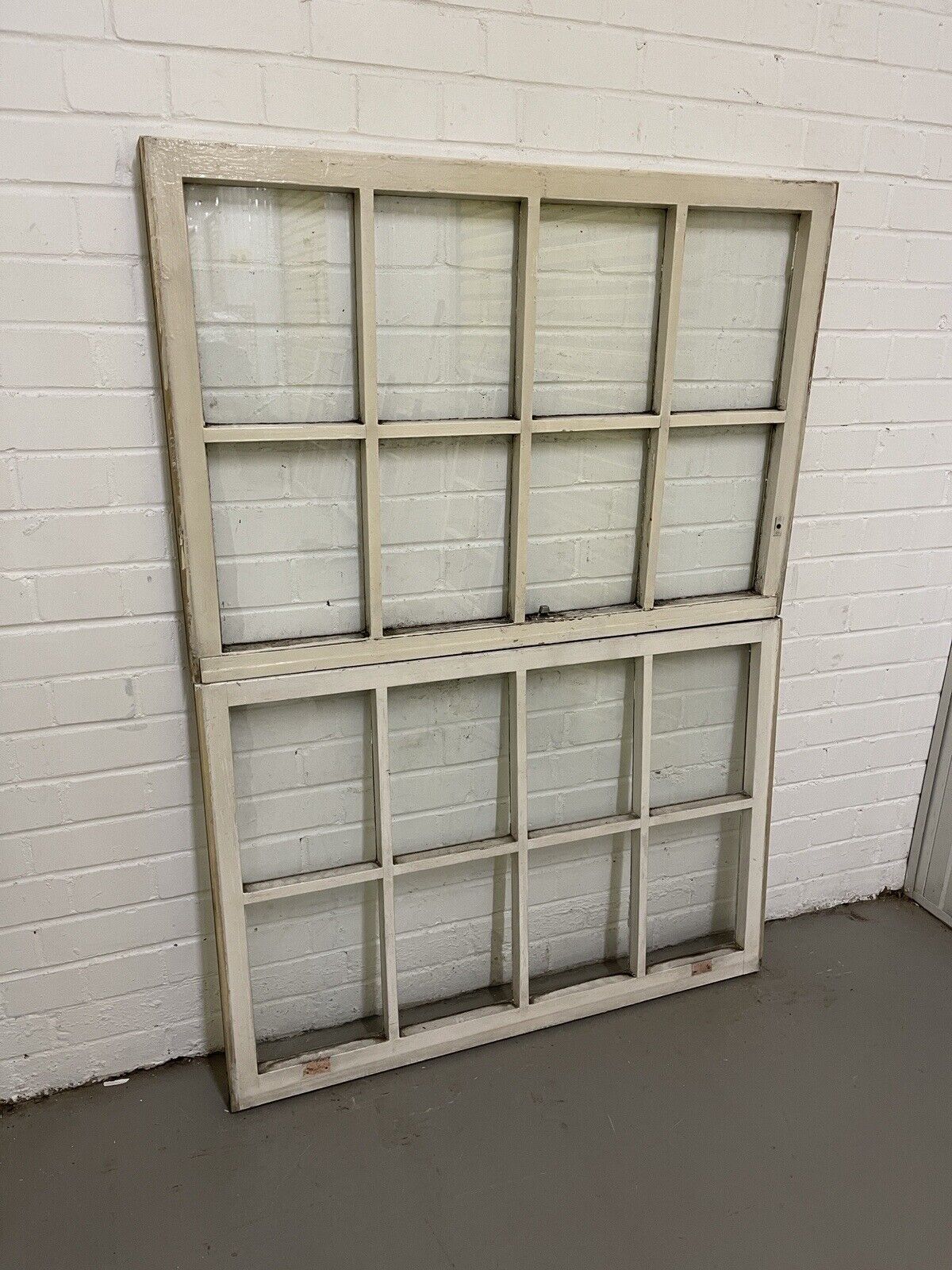 Pair of Modern Georgian 8 Panel Wooden Top Bottom Window 985 x 675 985 x 685