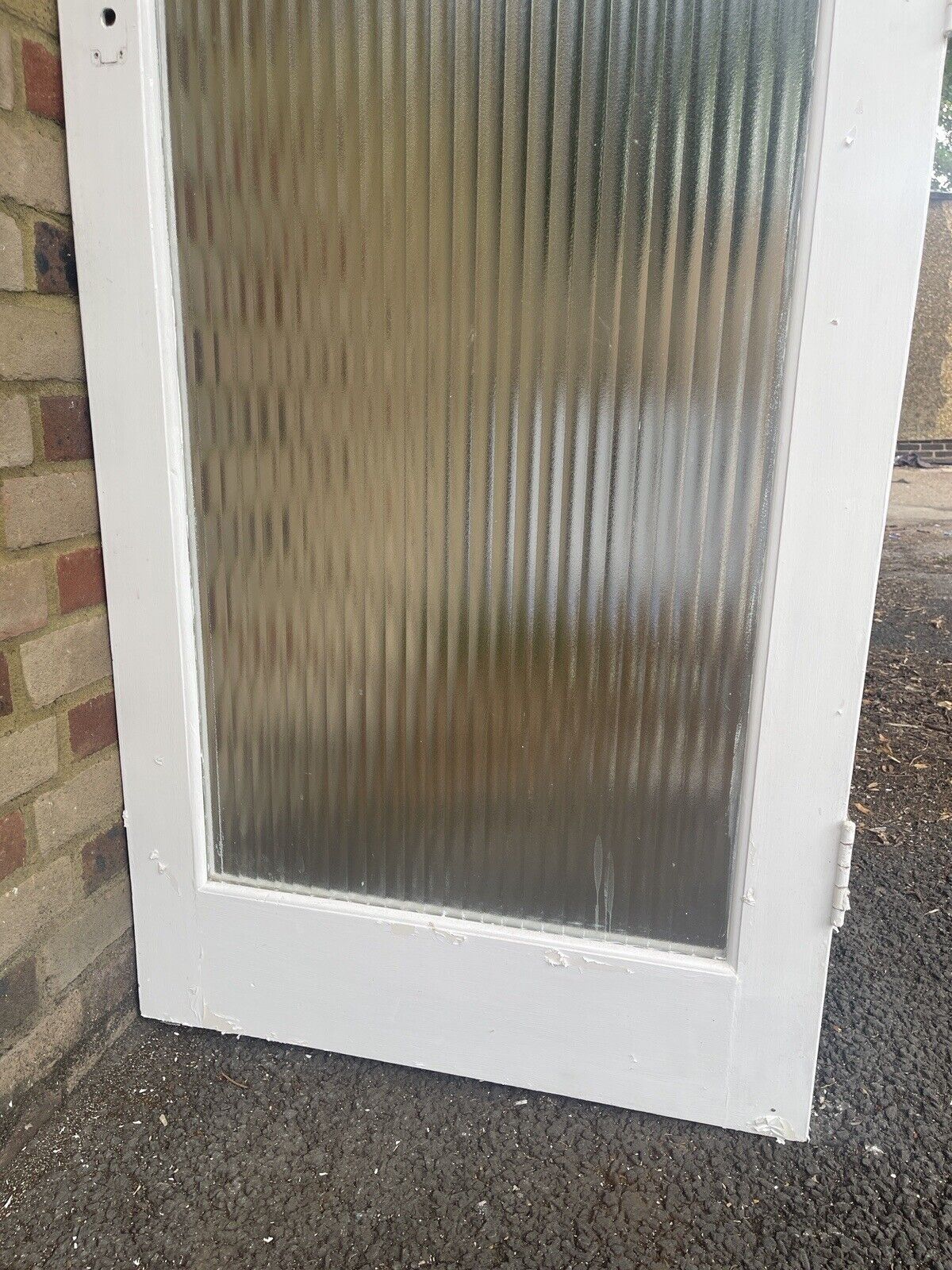 Reclaimed Reeded Glass Internal Or External Door 1954 x 760mm