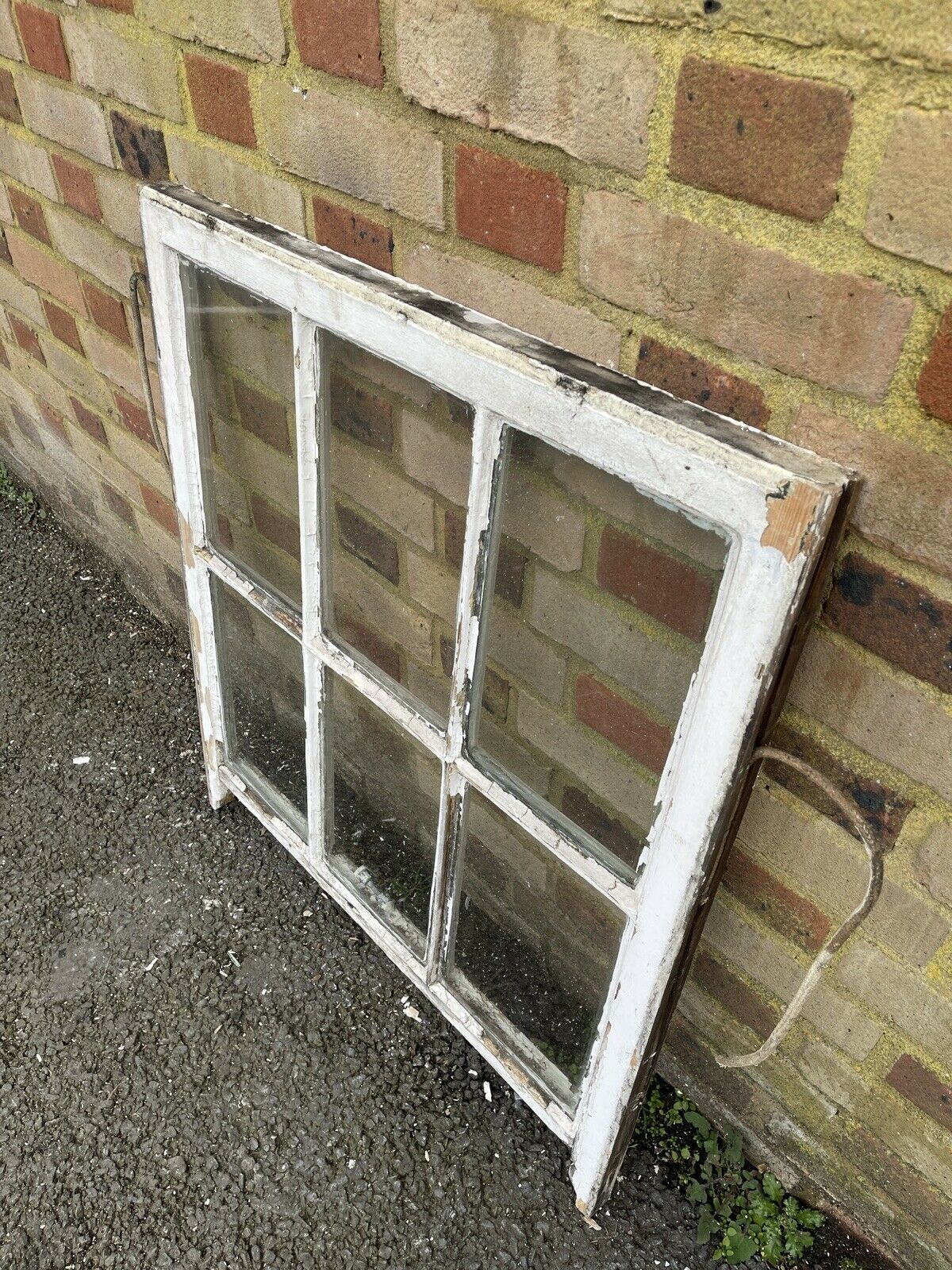 Reclaimed Old Georgian 6 Panel Wooden Window
