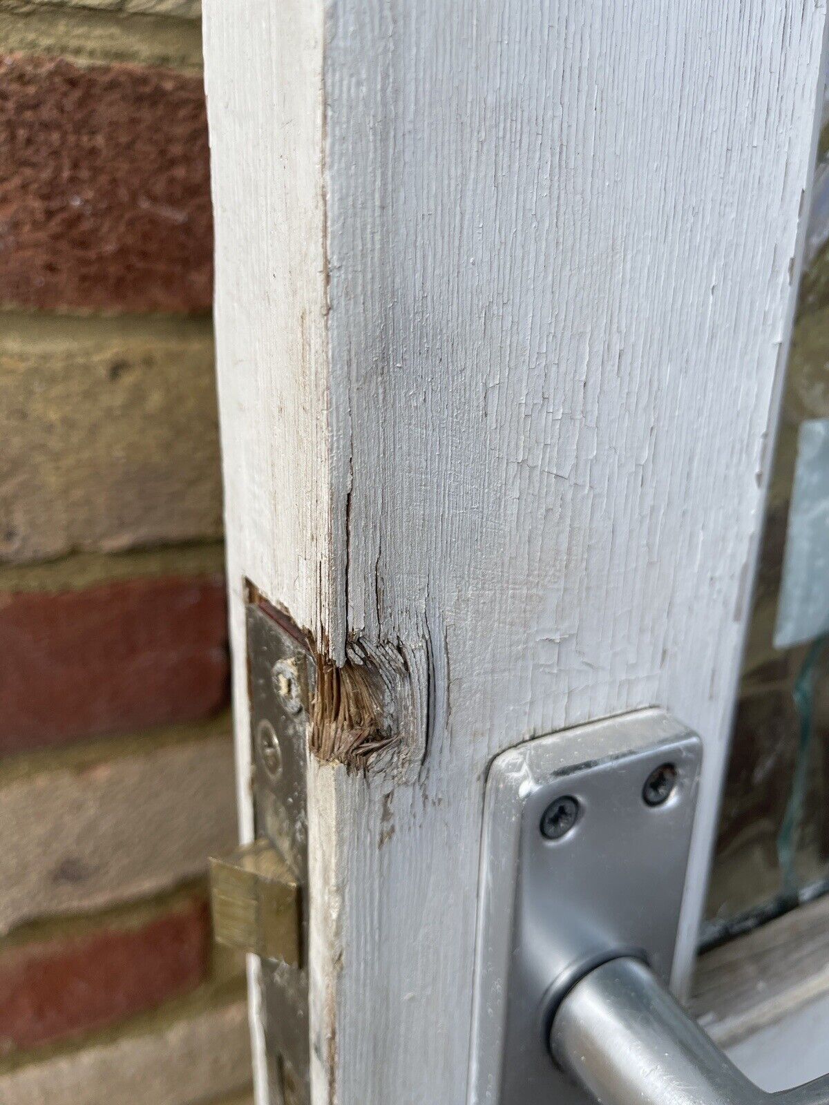 Reclaimed Georgian Wooden Panel External Side Back Door 1960 x 755mm