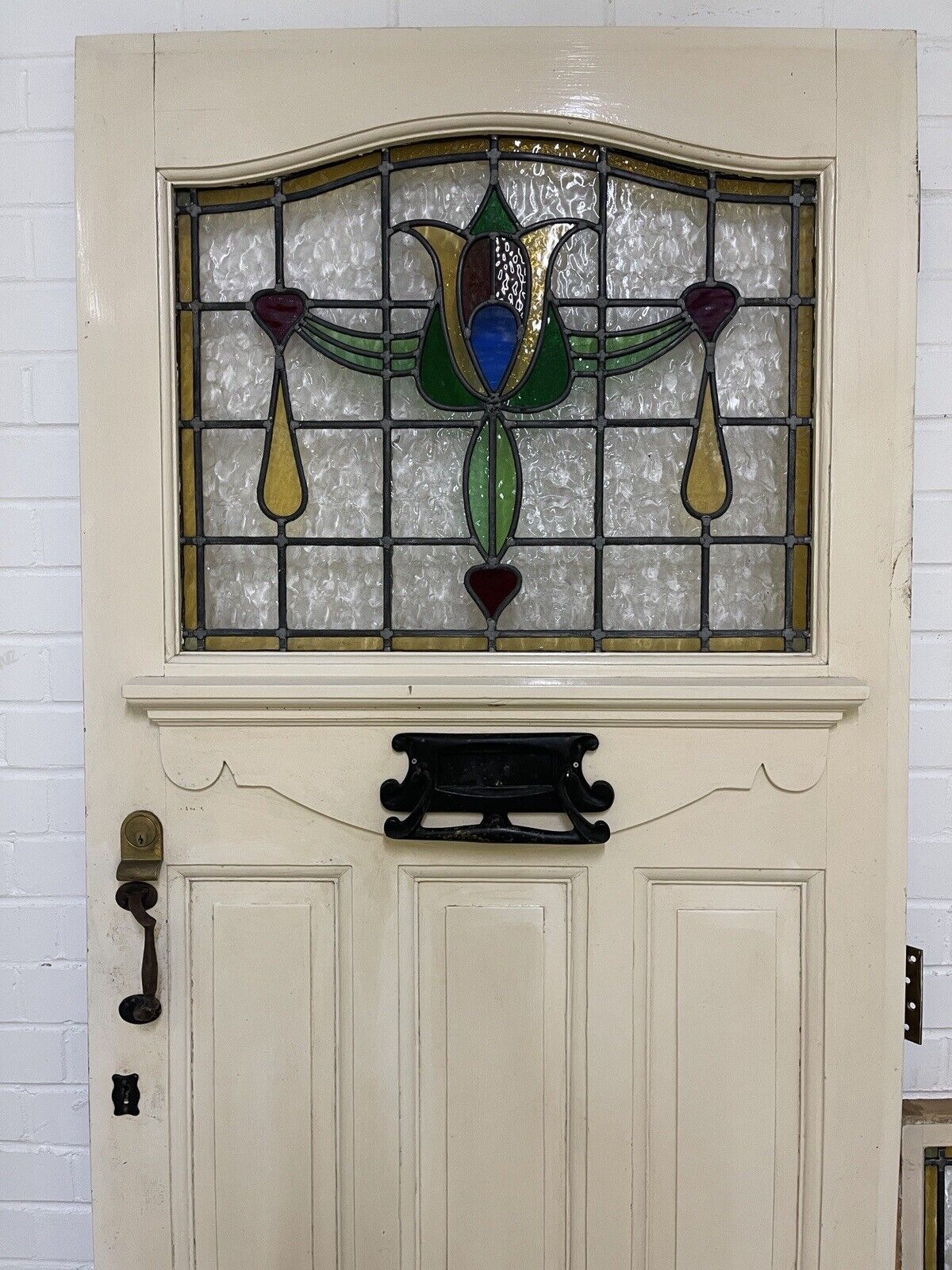 Reclaimed Victorian Edwardian Wooden External Front Door Side Panel 2075 x 860mm