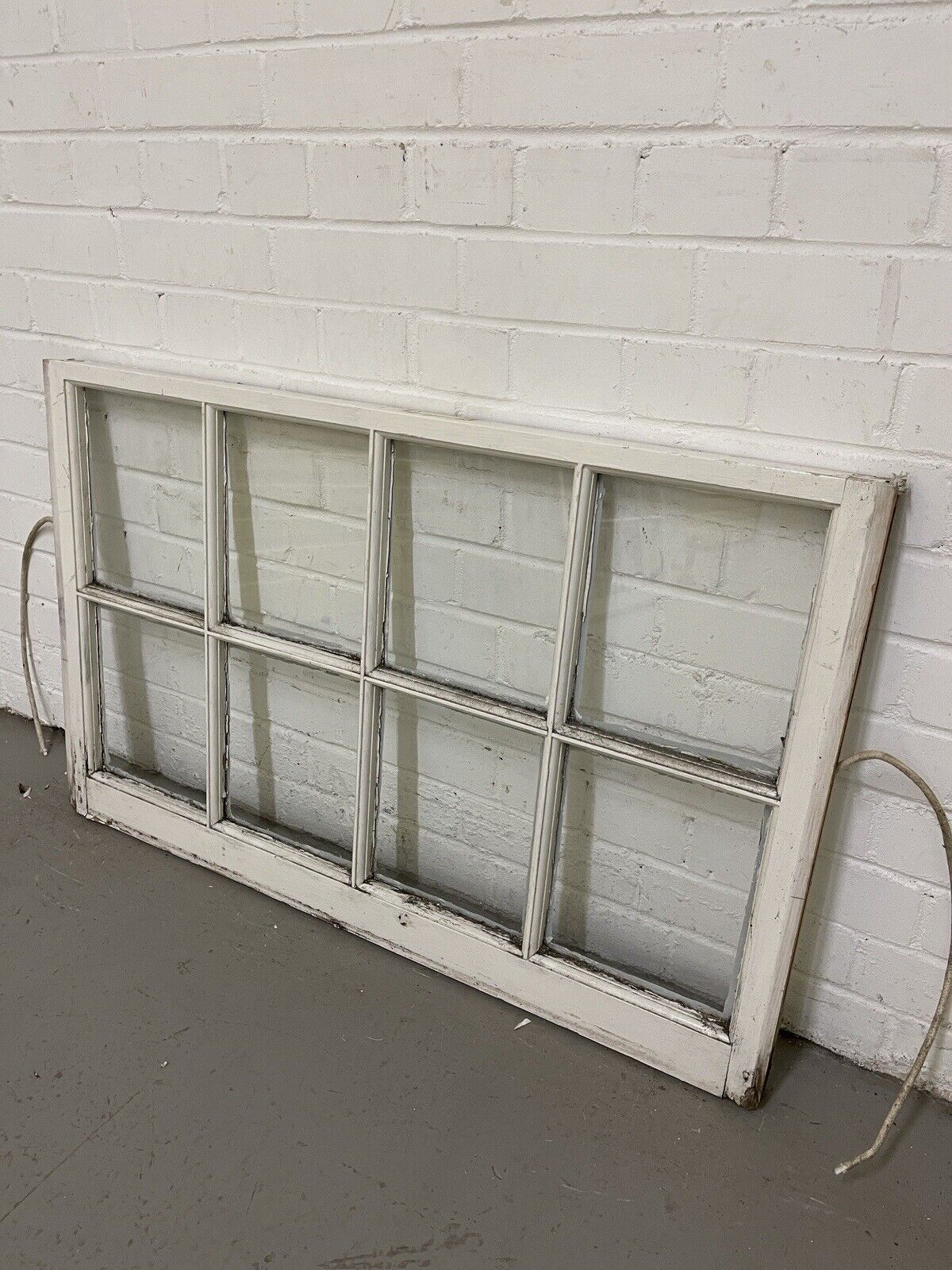Reclaimed Old Georgian 8 Panel Wooden Window 968 x 610mm