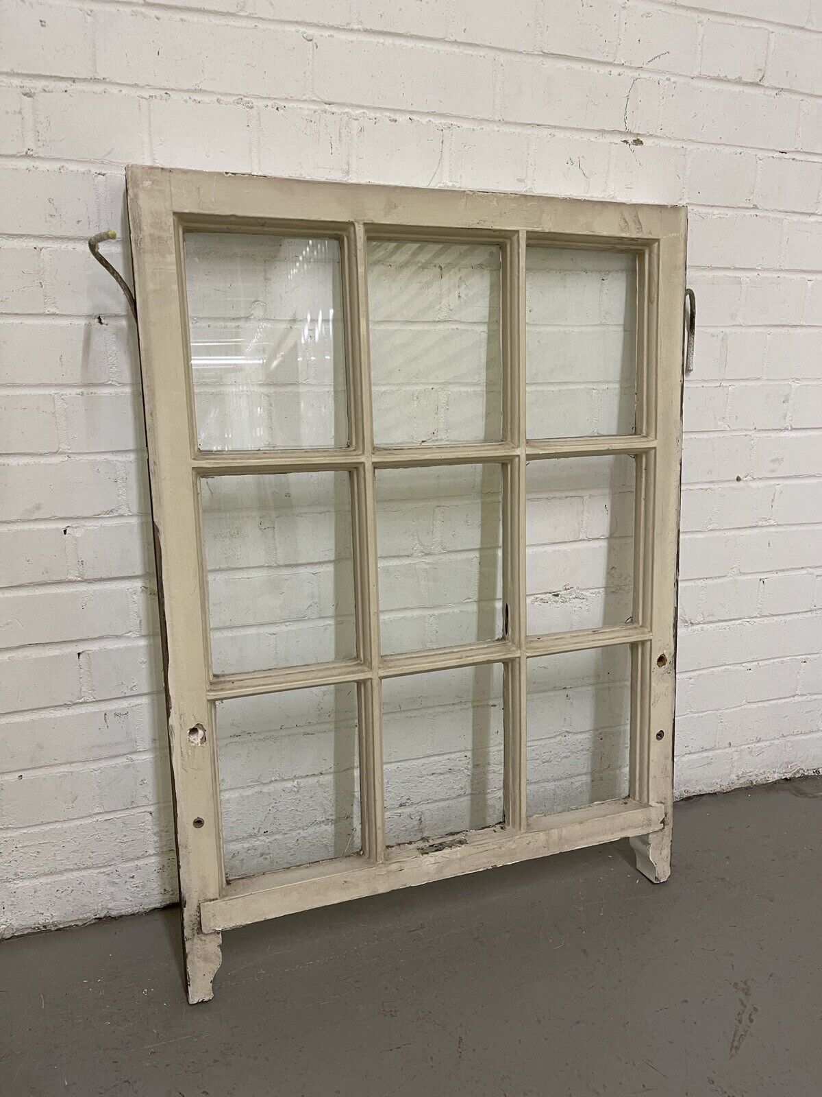 Reclaimed Old Georgian 9 Panel Wooden Window 680 x 925mm