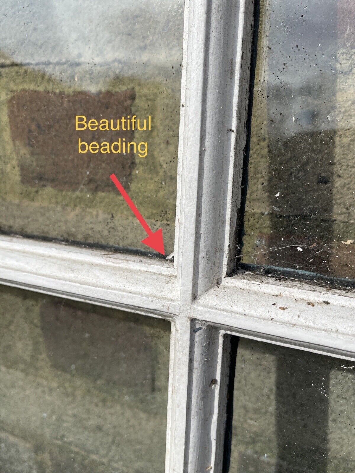 Reclaimed Old Georgian 6 Panel Wooden Window 1003 x 675mm