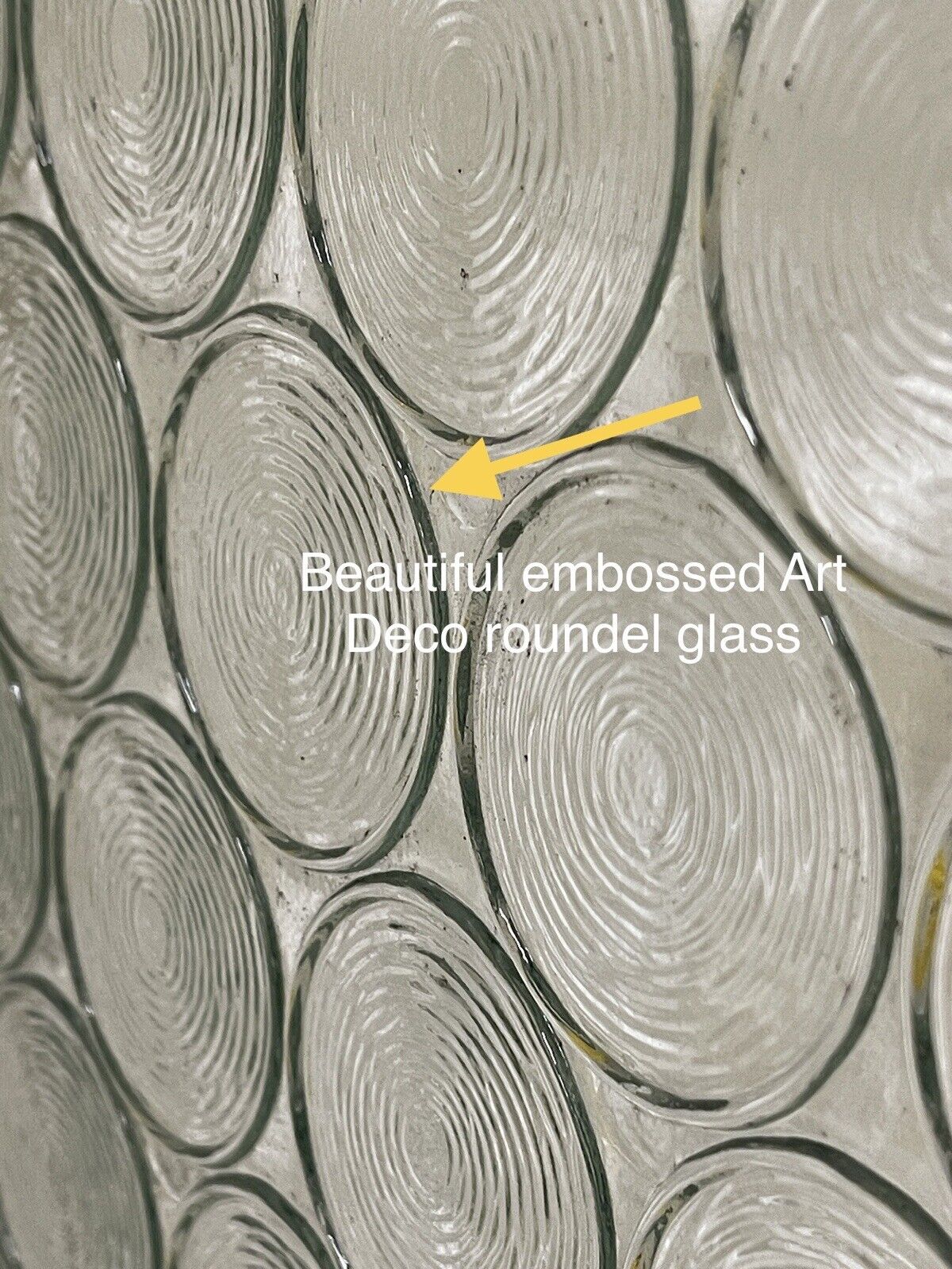Reclaimed Art Deco Bottle Retro Round Roundel Glass French Doors 1978 x 1055mm